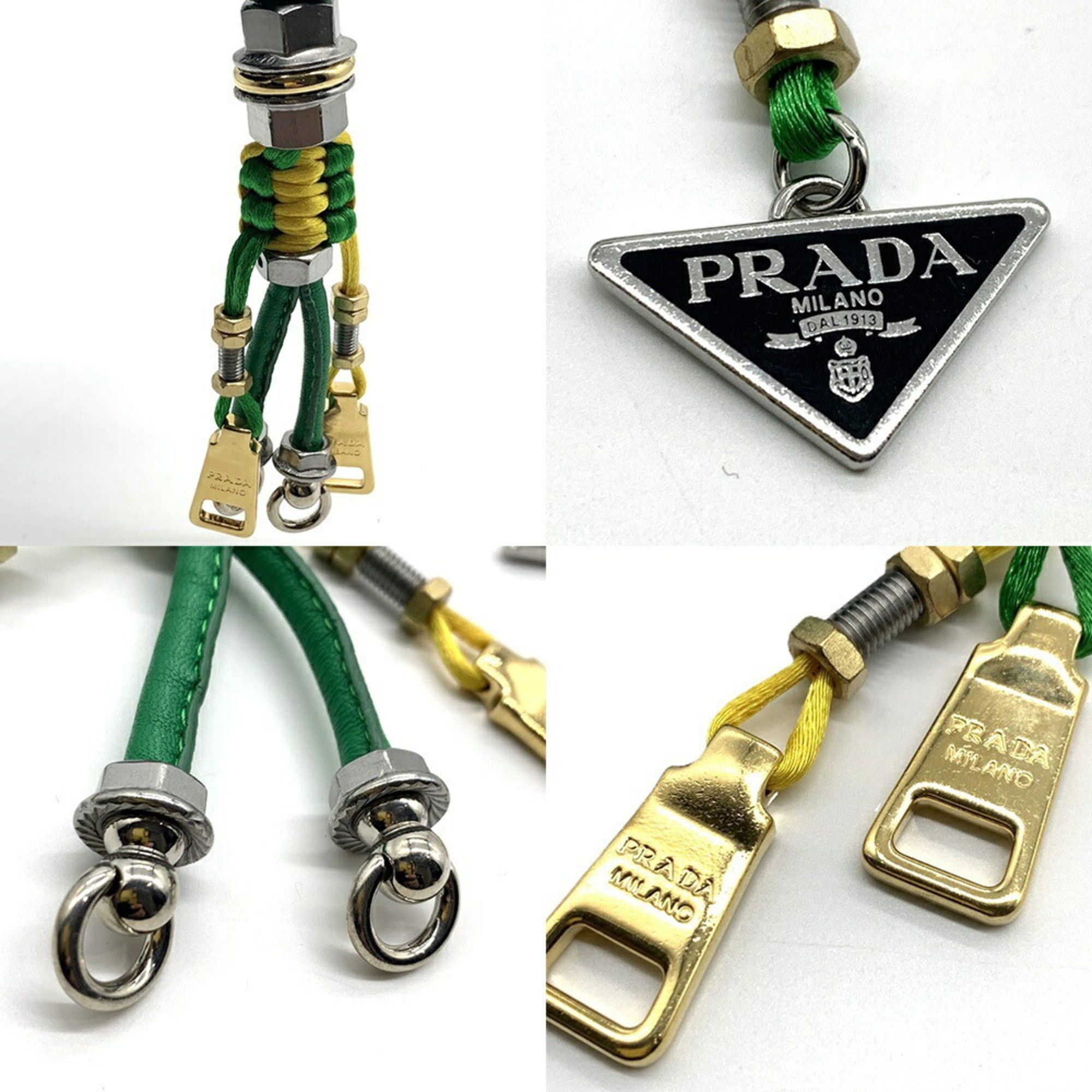 Prada Prada Robot Charm Leather x Metal Mint Pop String PRADA Size ONE SIZE - 3 Thumbnail
