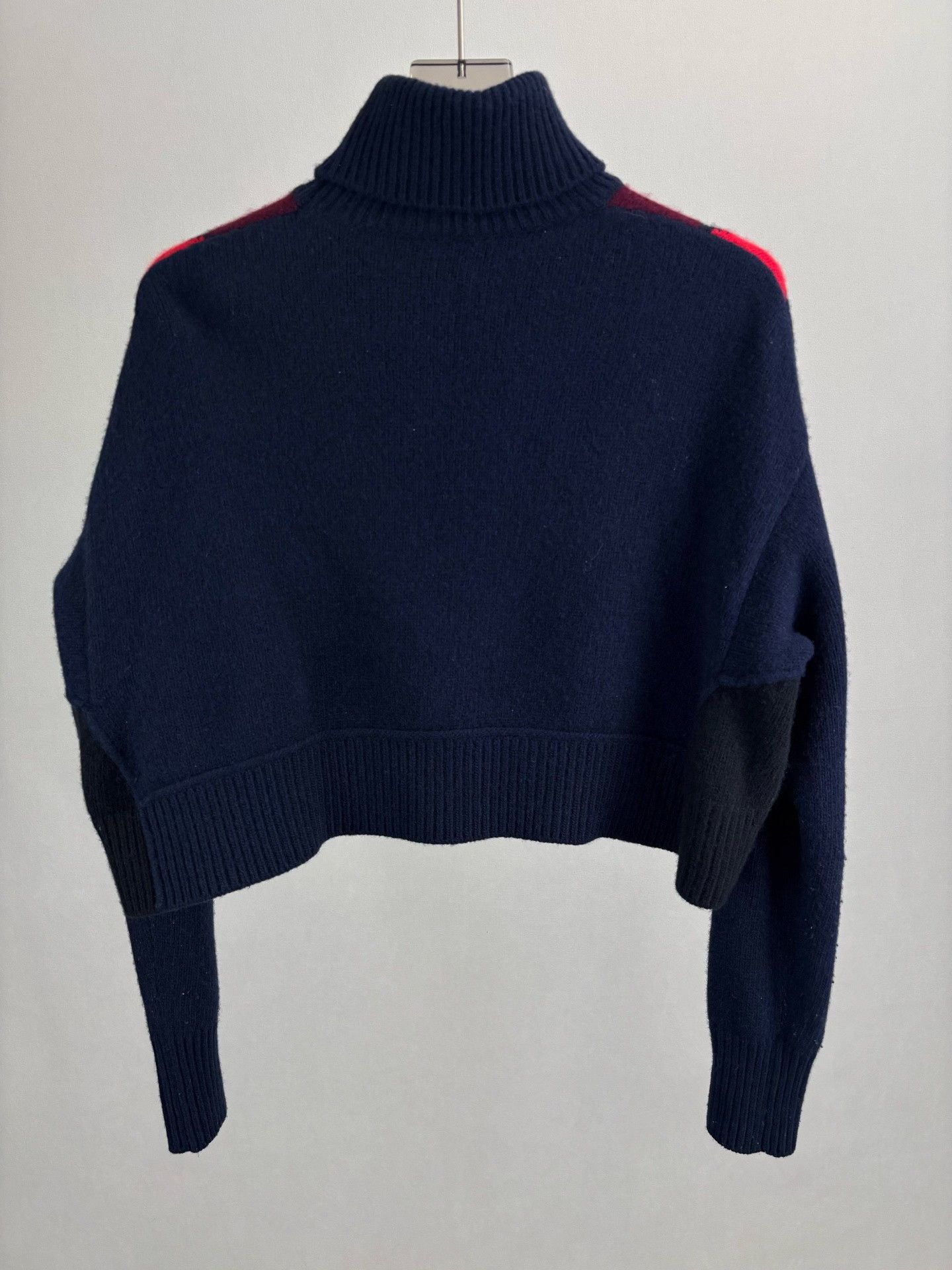 Miu Miu MIUMIU Plaid Turtleneck Knit Sweater Size S / US 4 / IT 40 - 2 Thumbnail