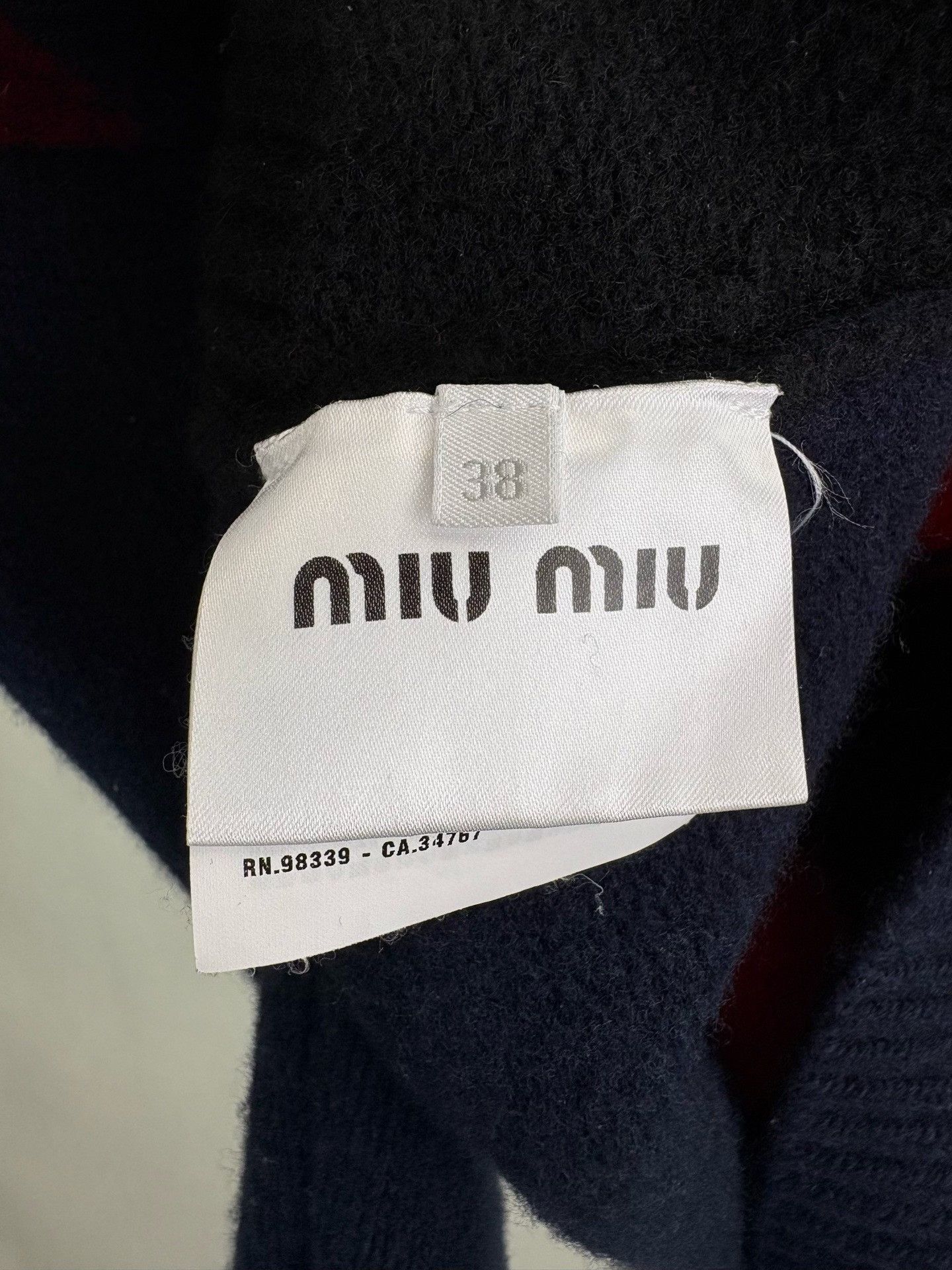 Miu Miu MIUMIU Plaid Turtleneck Knit Sweater Size S / US 4 / IT 40 - 5 Thumbnail