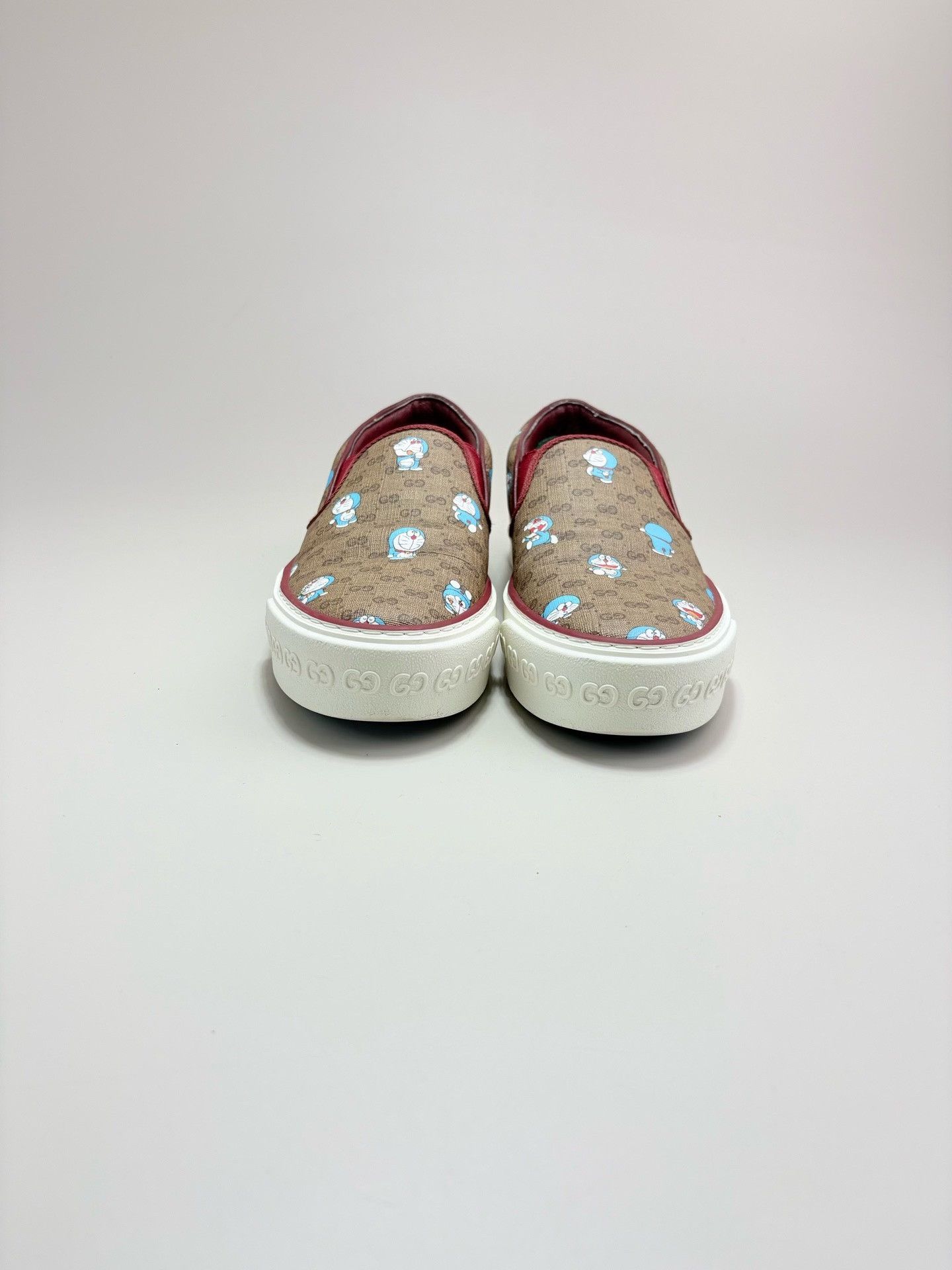 Gucci Gucci Brown GG Doraemon Slip-On Sneakers Size US 5.5 / IT 35.5 - 2 Thumbnail