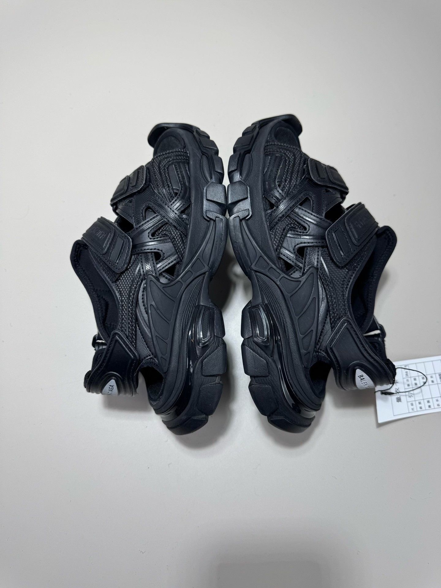 Balenciaga BALENCIAGA Track Black Sandals Size US 6 / IT 36 - 4 Thumbnail