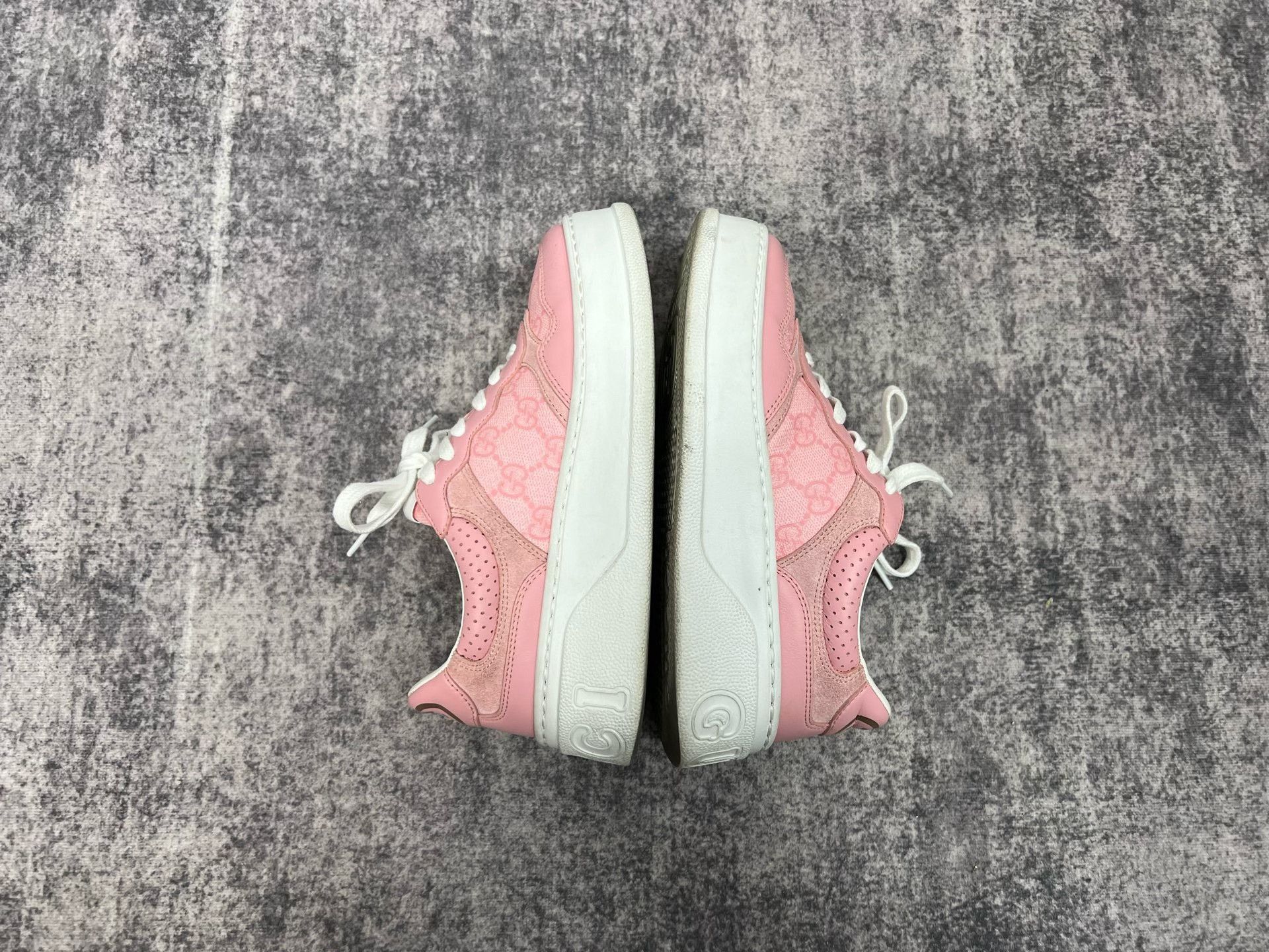 Gucci Gucci Pink Monogram Cookie Sneakers Size US 4.5 / IT 34.5 - 5 Thumbnail