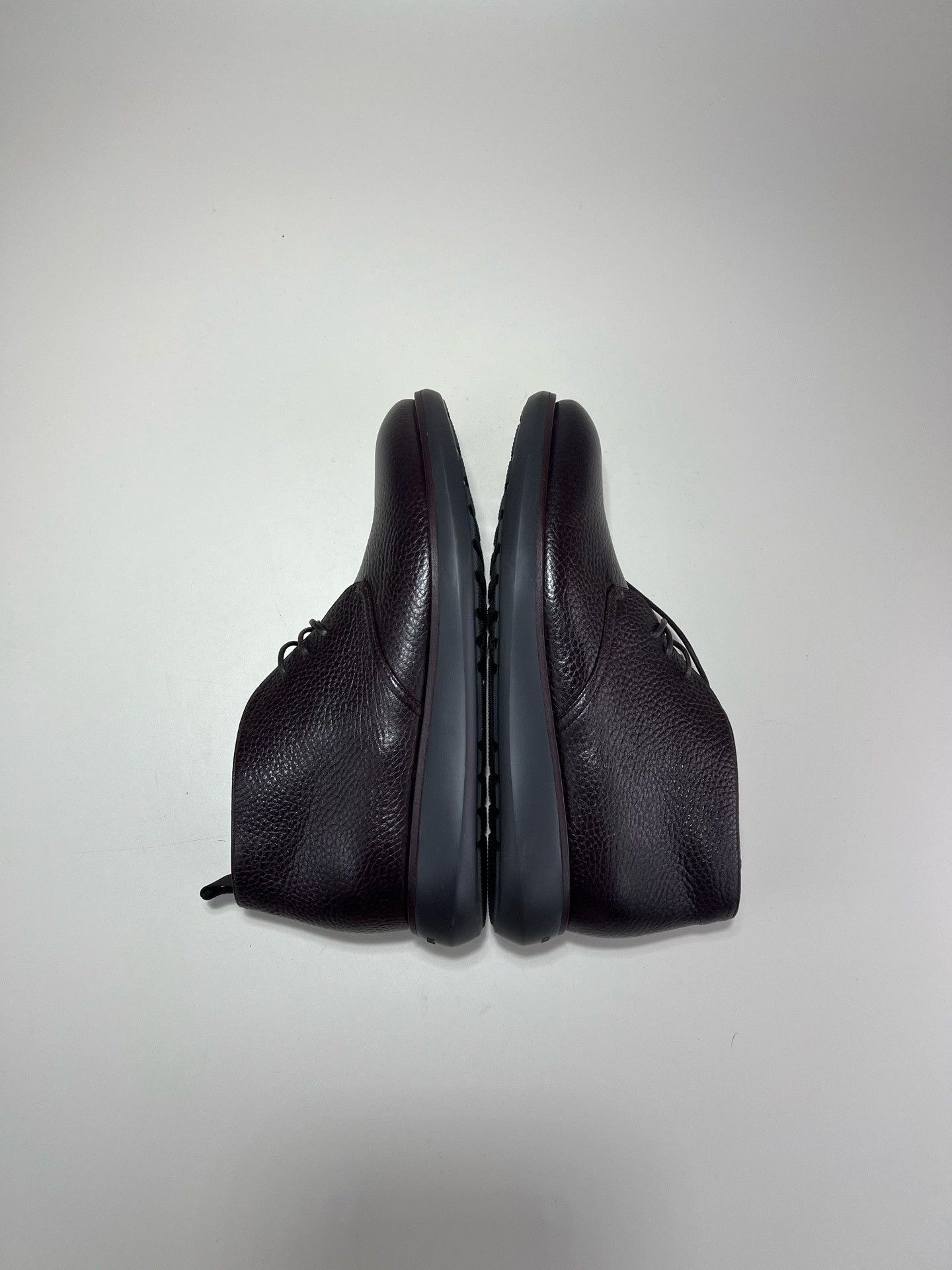 Armani ARMANI Dark Brown Calf Leather Ankle Boots Size US 10 / EU 43 - 5 Thumbnail