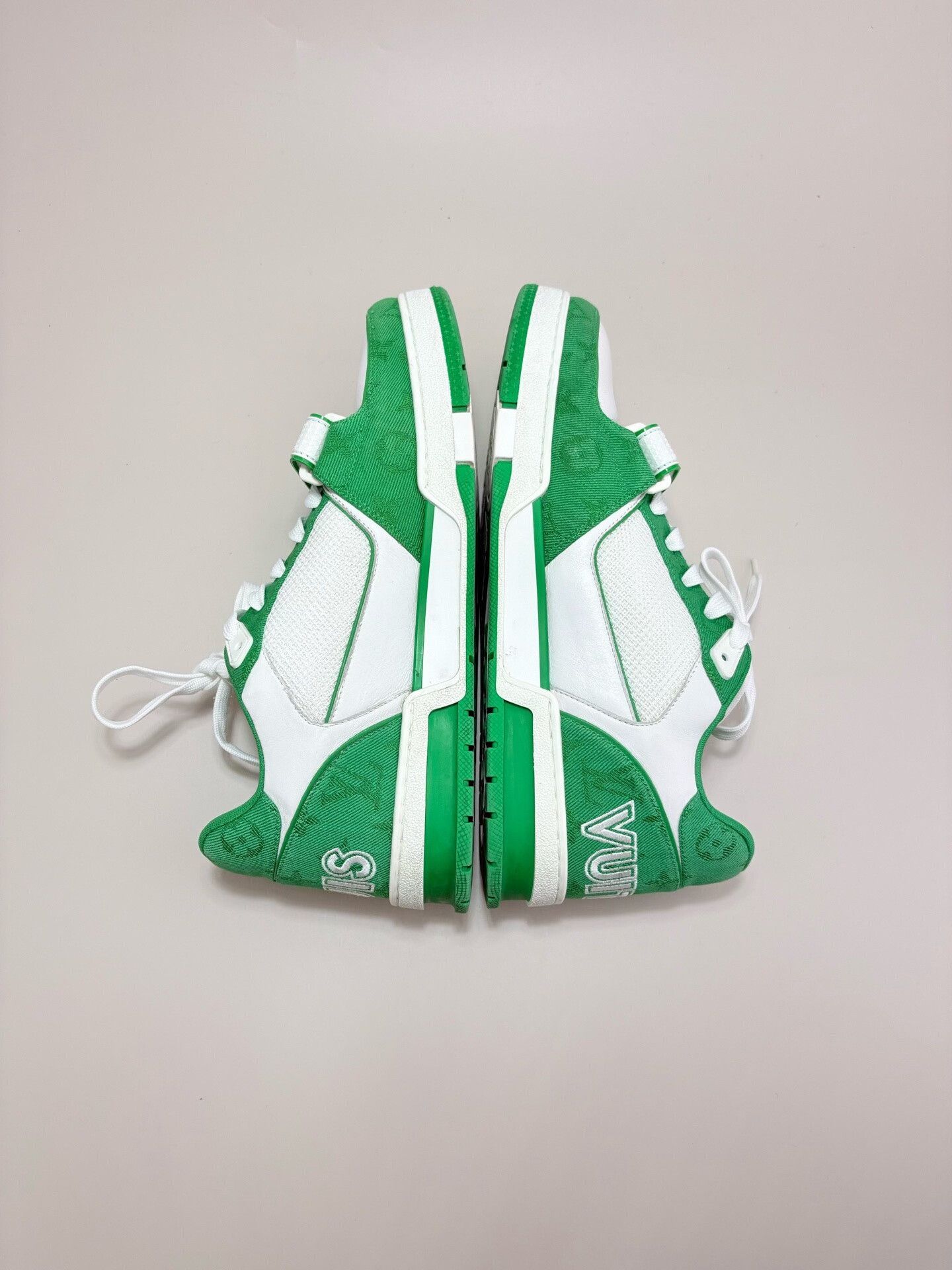 Louis Vuitton Louis Vuitton LV Trainer White Green Velcro Sneakers Size US 9 / EU 42 - 5 Thumbnail