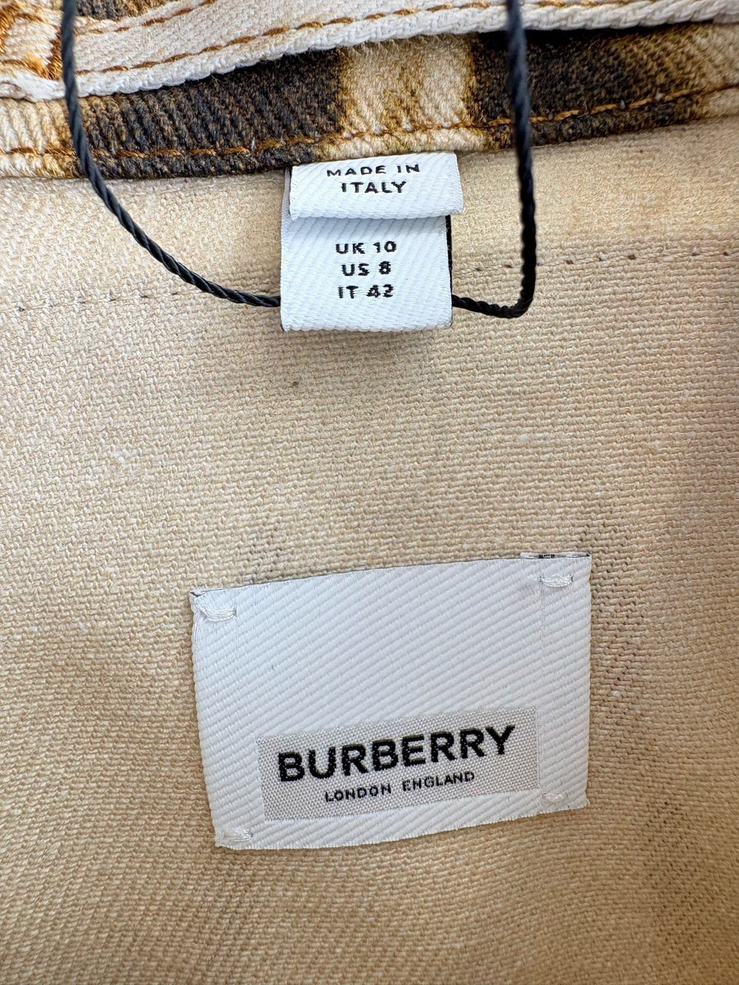 Burberry Burberry Tie-Dye Leather Patch Denim Jacket Size S / US 4 / IT 40 - 5 Thumbnail