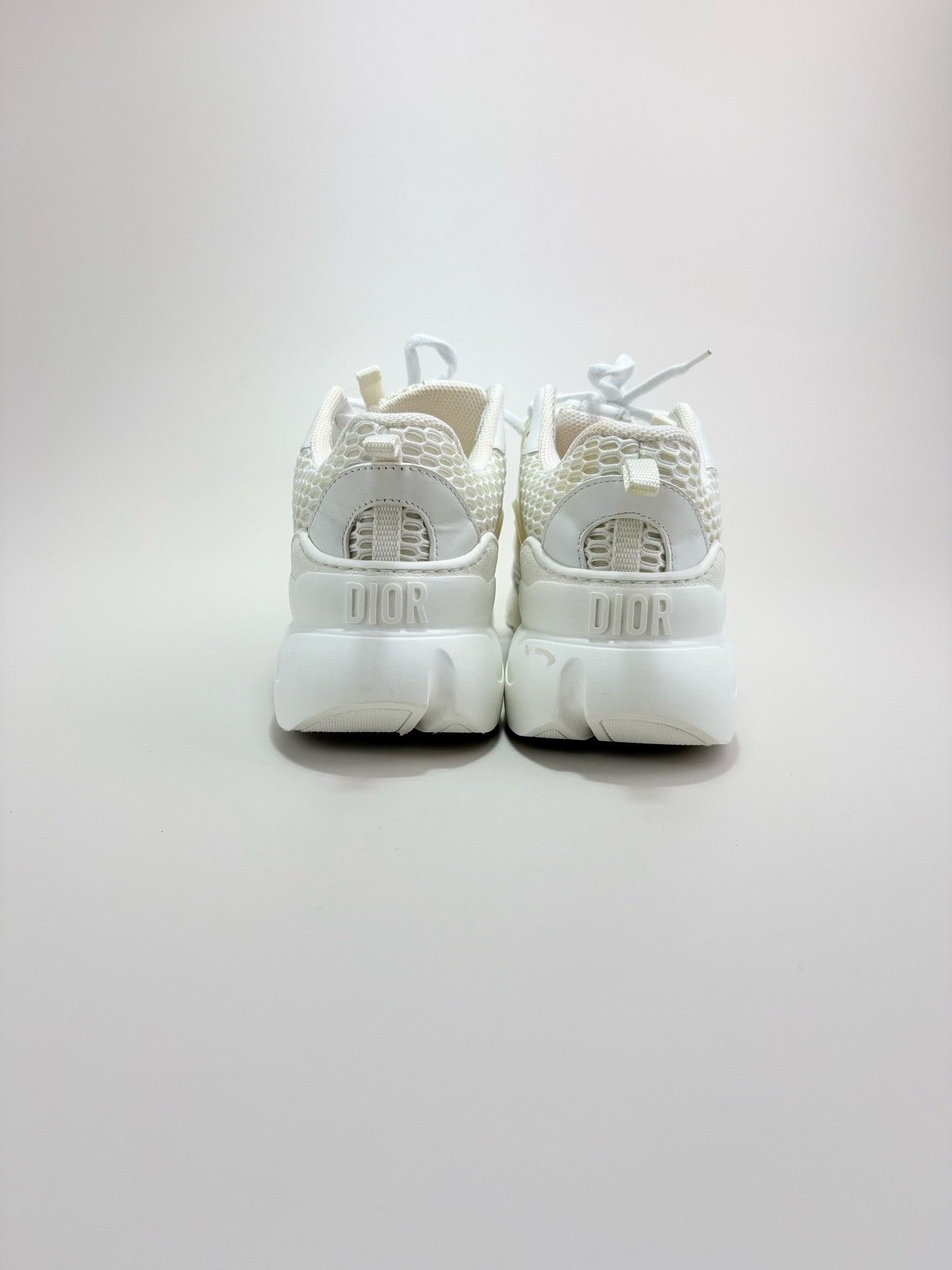 Dior DIOR White Mesh Chunky Sneakers Size US 7 / IT 37 - 3 Thumbnail