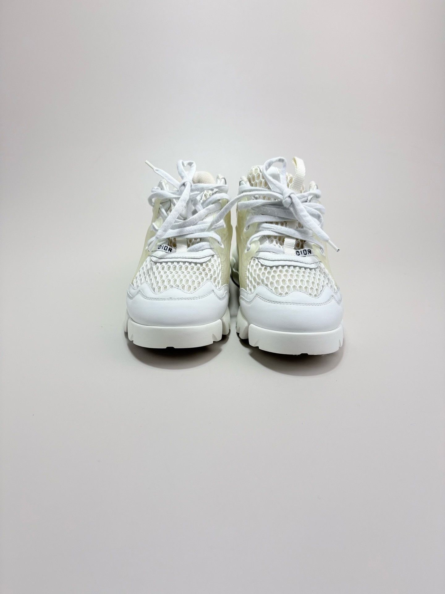 Dior DIOR White Mesh Chunky Sneakers Size US 7 / IT 37 - 2 Thumbnail