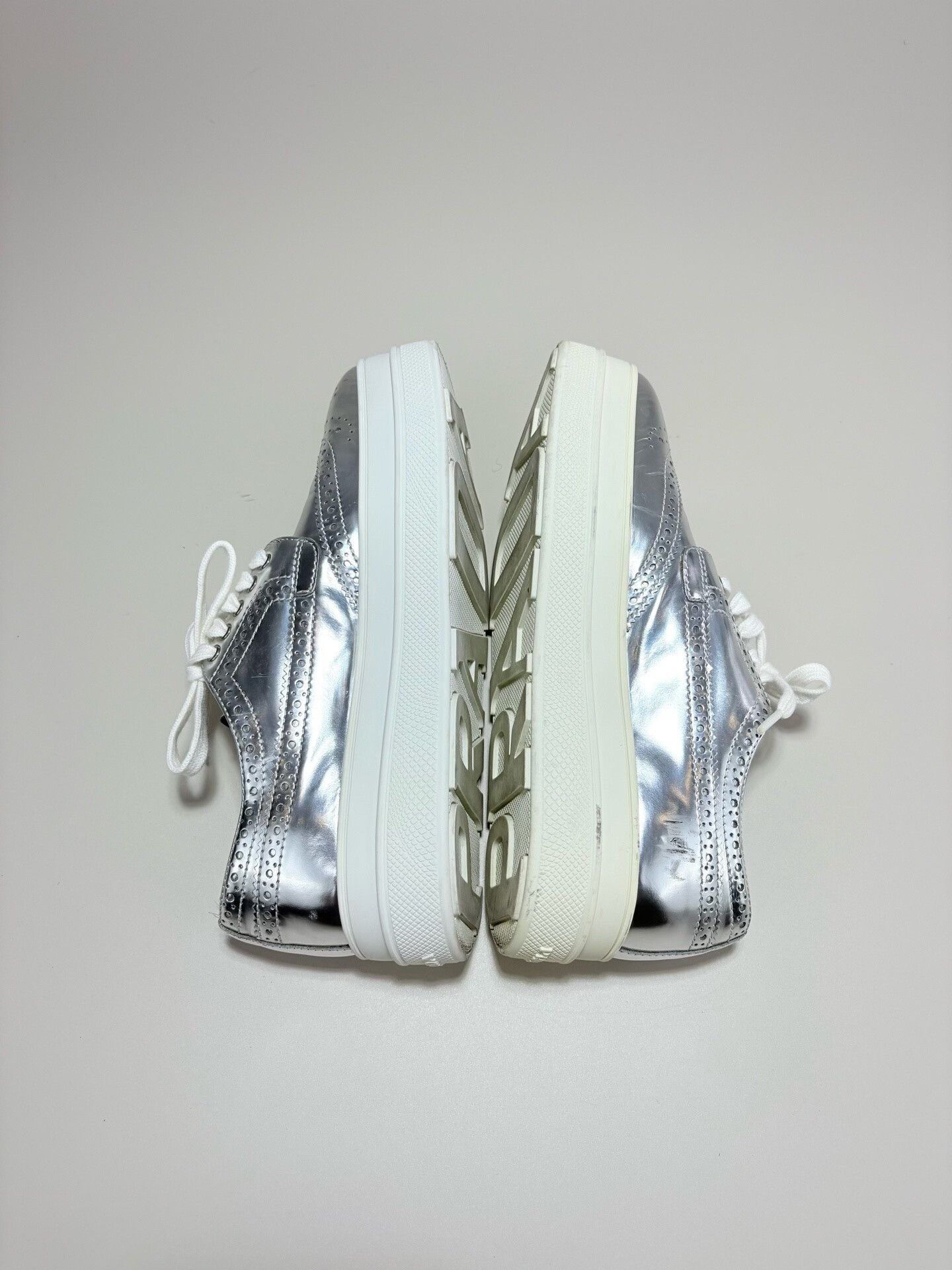 Prada PRADA Laser-Cut Carved Platform Shoes Size US 4 / IT 34 - 4 Thumbnail