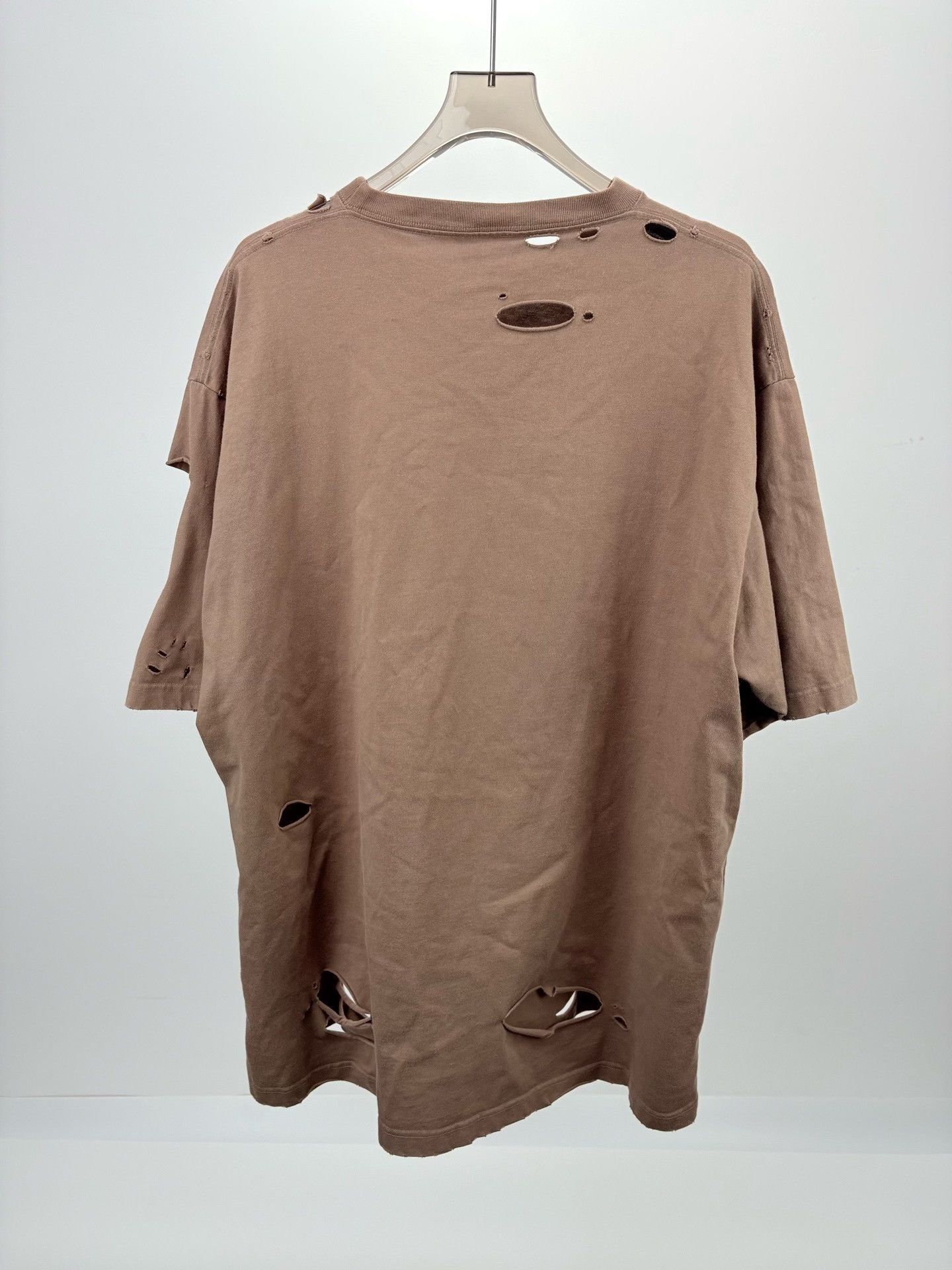 Balenciaga Balenciaga Distressed Letter Short Sleeve Size US M / EU 48-50 / 2 - 2 Thumbnail