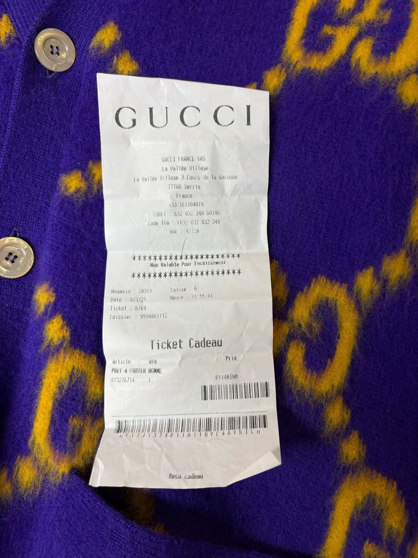 Gucci Gucci Double G Logo Mohair Cardigan Size XS / US 0-2 / IT 36-38 - 6 Thumbnail