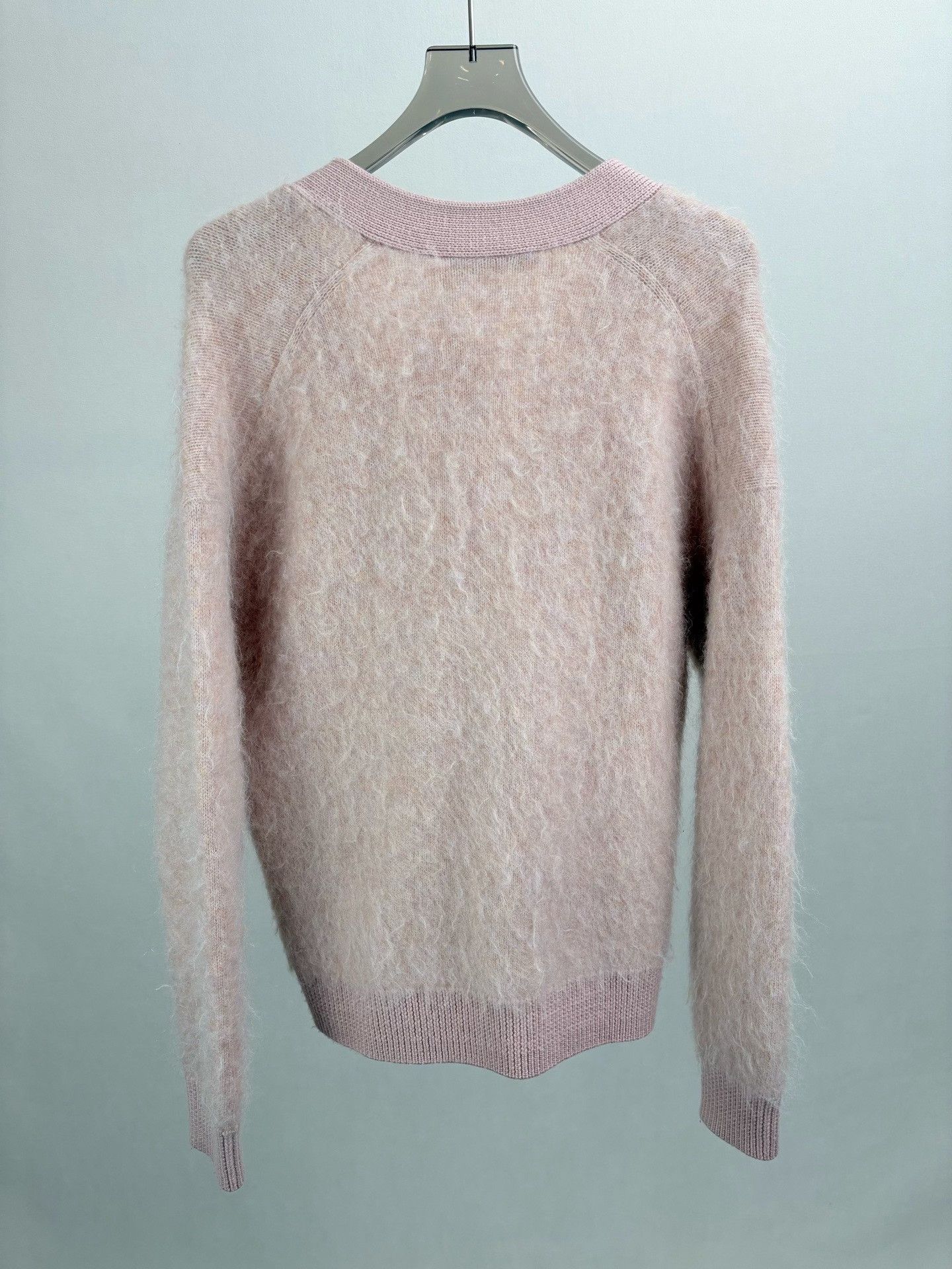 Acne Studios ACNE STUDIOS Pink Mohair Cardigan Size XS / US 0-2 / IT 36-38 - 2 Thumbnail