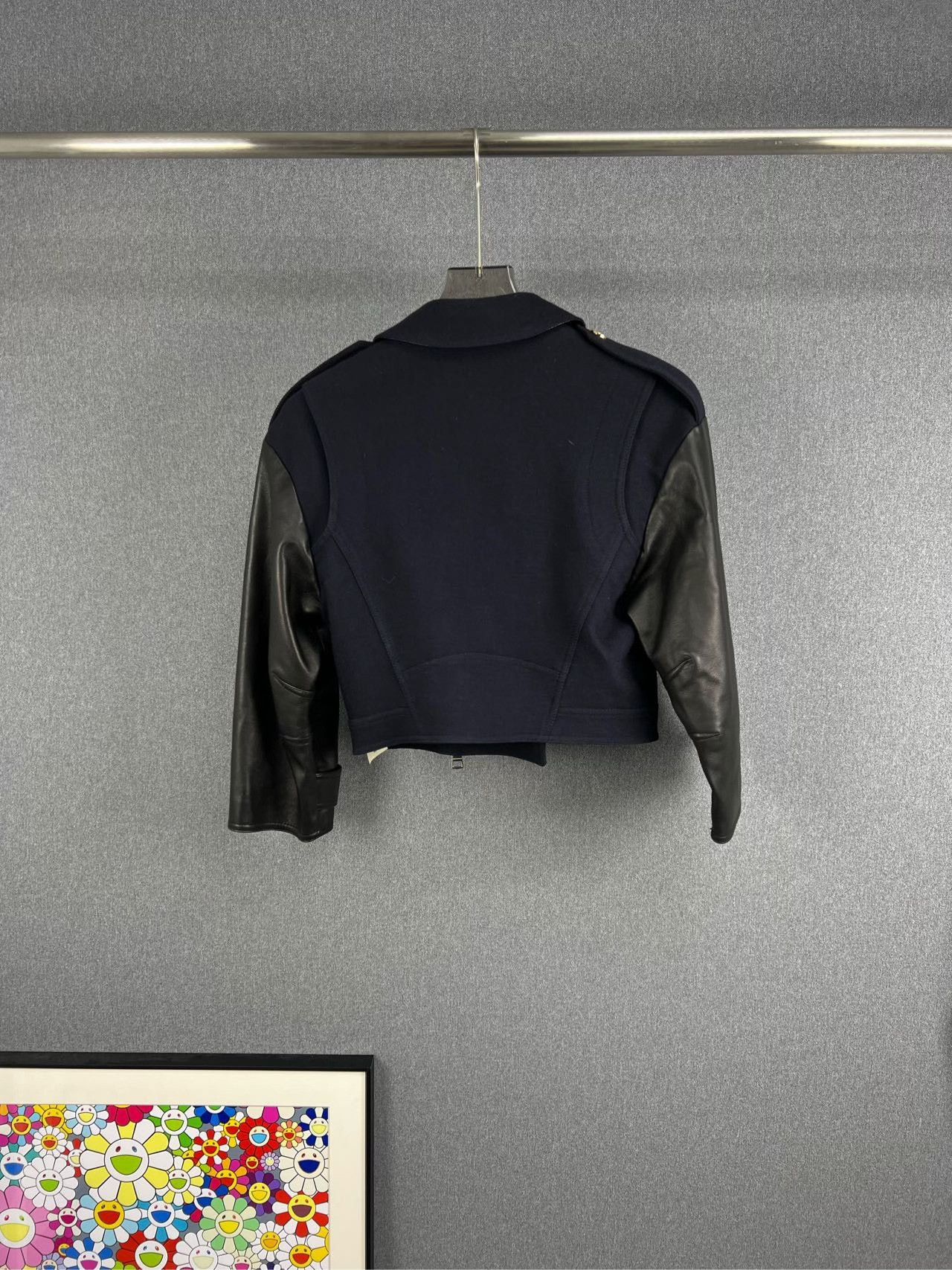 Burberry Burberry Wool Leather Jacket Size XS / US 0-2 / IT 36-38 - 2 Thumbnail