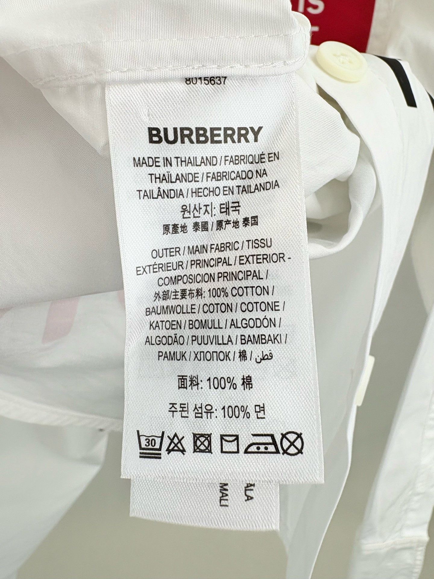 Burberry Burberry Slogan Long Sleeve Shirt Size XS / US 0-2 / IT 36-38 - 5 Thumbnail