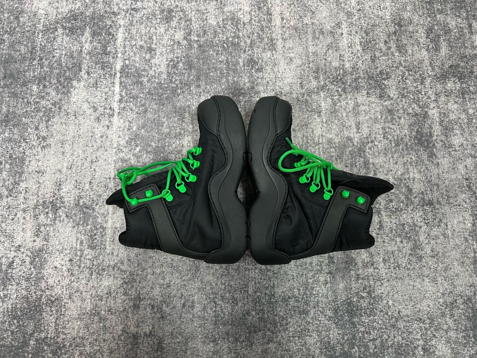 Bottega Veneta BOTTEGA VENETA Black Green Hiking Boots Size US 4 / IT 34 - 4 Thumbnail