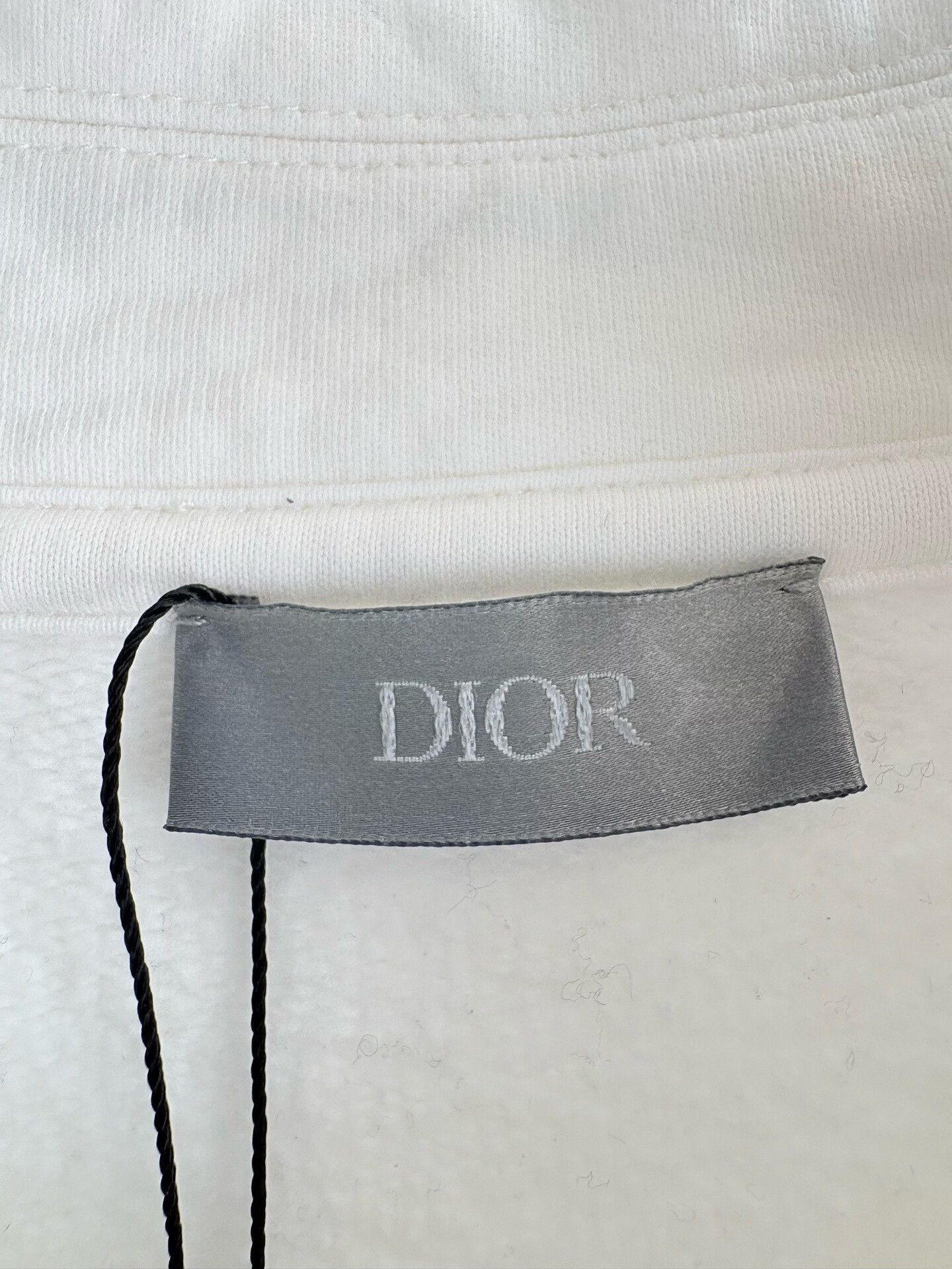 Dior DIOR White Logo Embroidered Half-Zip Sweatshirt Size US M / EU 48-50 / 2 - 4 Thumbnail