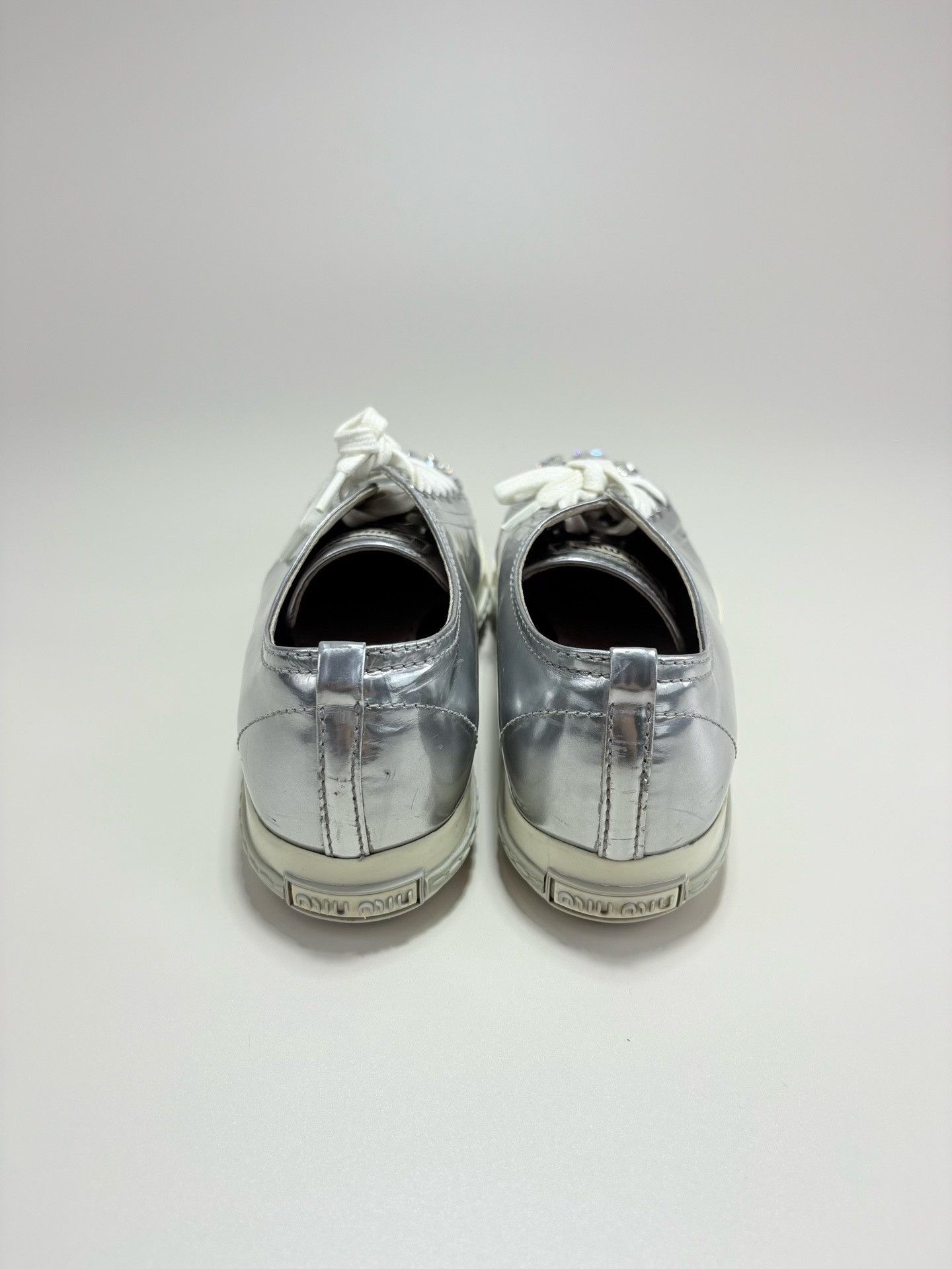 Miu Miu Miumiu Rhinestone Casual Sneakers Size US 6.5 / IT 36.5 - 3 Thumbnail