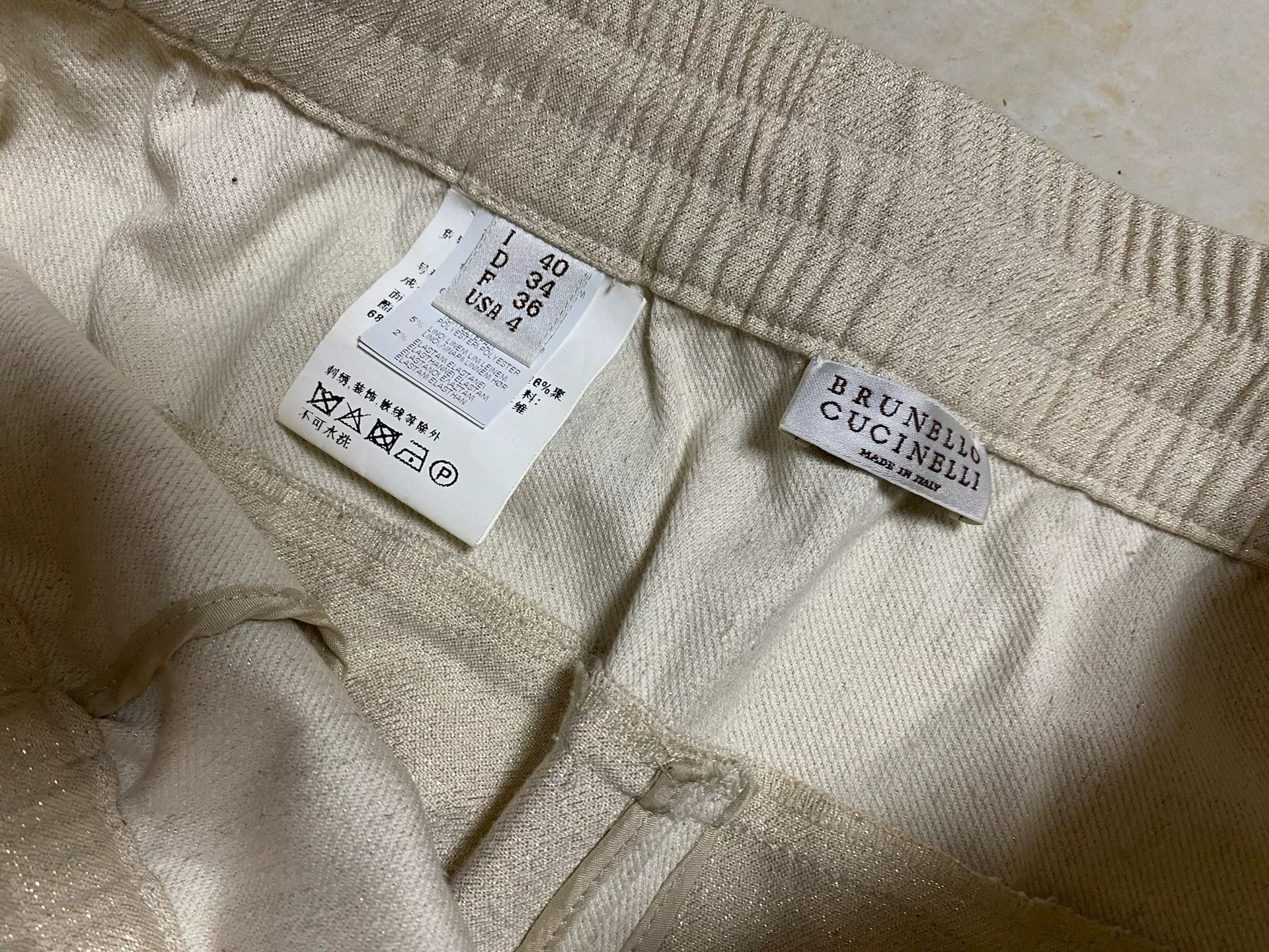 Brunello Cucinelli Brunello Cucinelli Women's Casual Pants Size 40" / US 18 - 6 Thumbnail