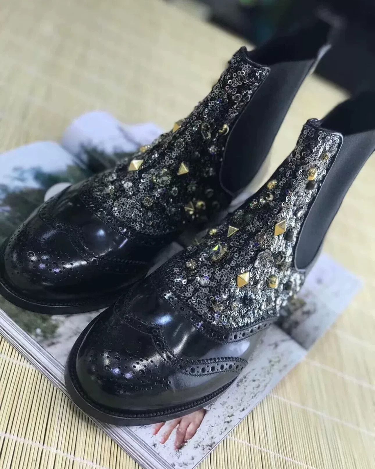 Dolce & Gabbana Dolce & Gabbana Limited Women's Ankle Boots Size US 5 / IT 35 - 6 Thumbnail