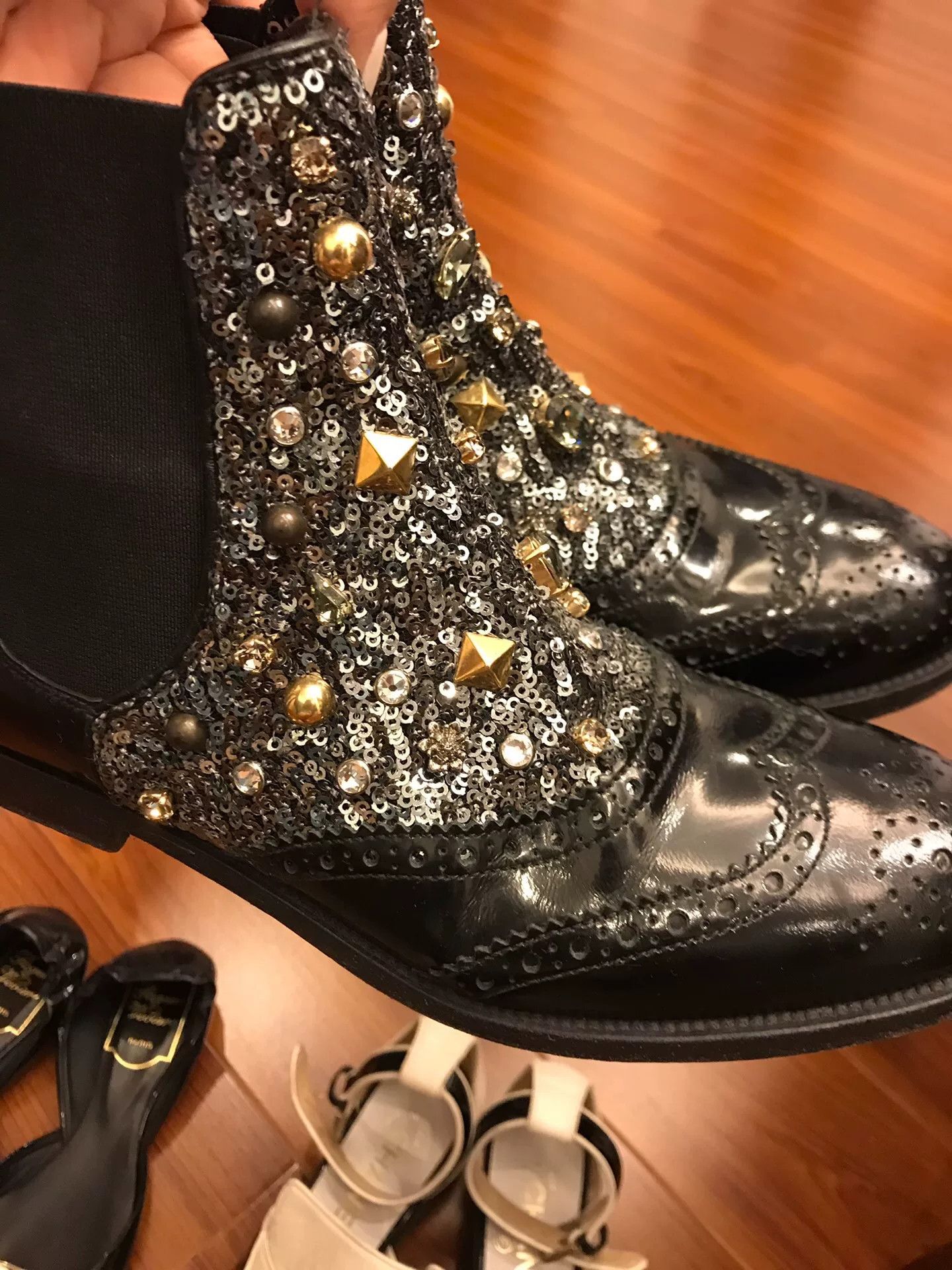 Dolce & Gabbana Dolce & Gabbana Limited Women's Ankle Boots Size US 5 / IT 35 - 2 Thumbnail