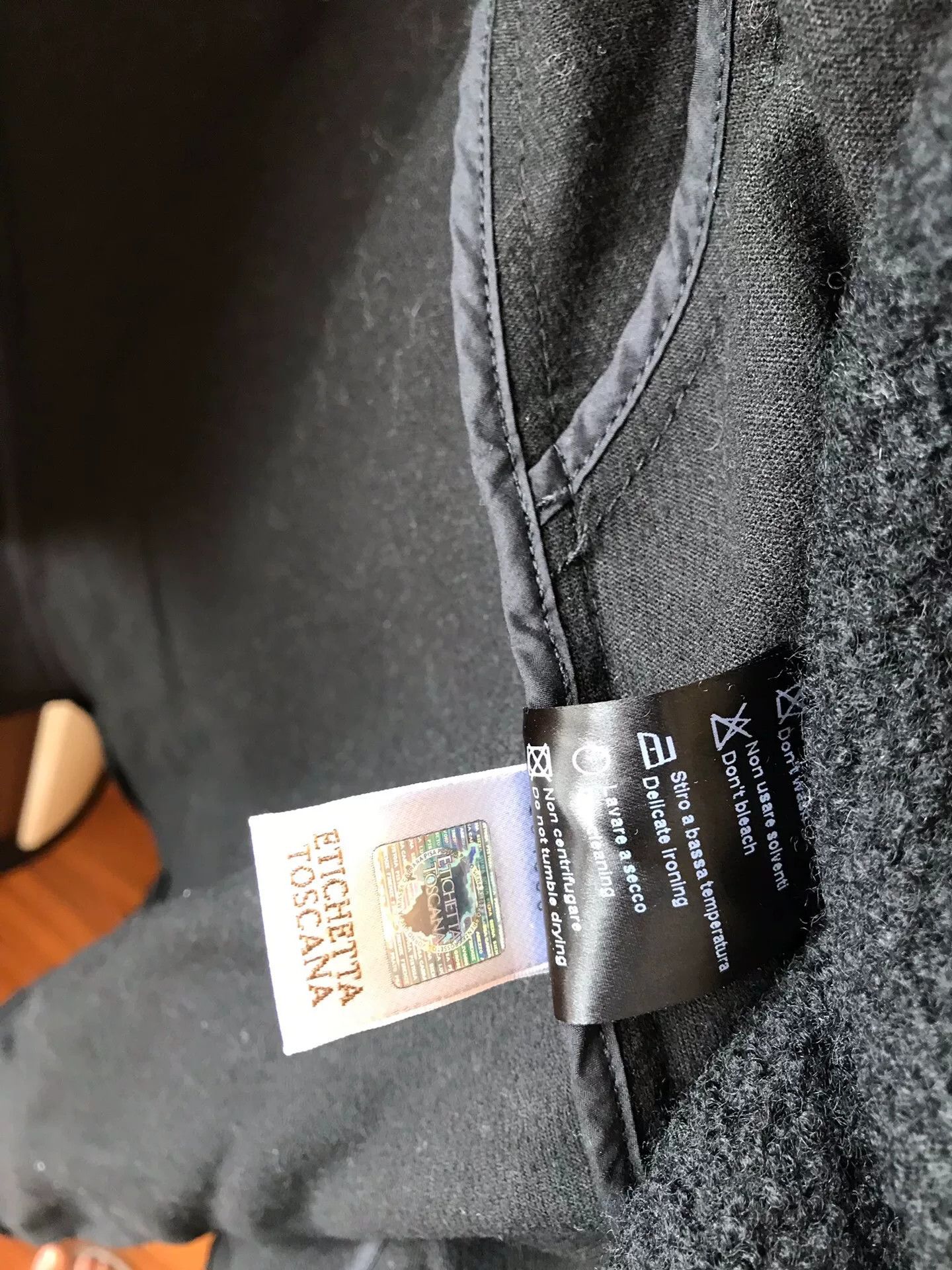 Masnada Masnada Dark Wool Designer Coat Size US M / EU 48-50 / 2 - 5 Thumbnail