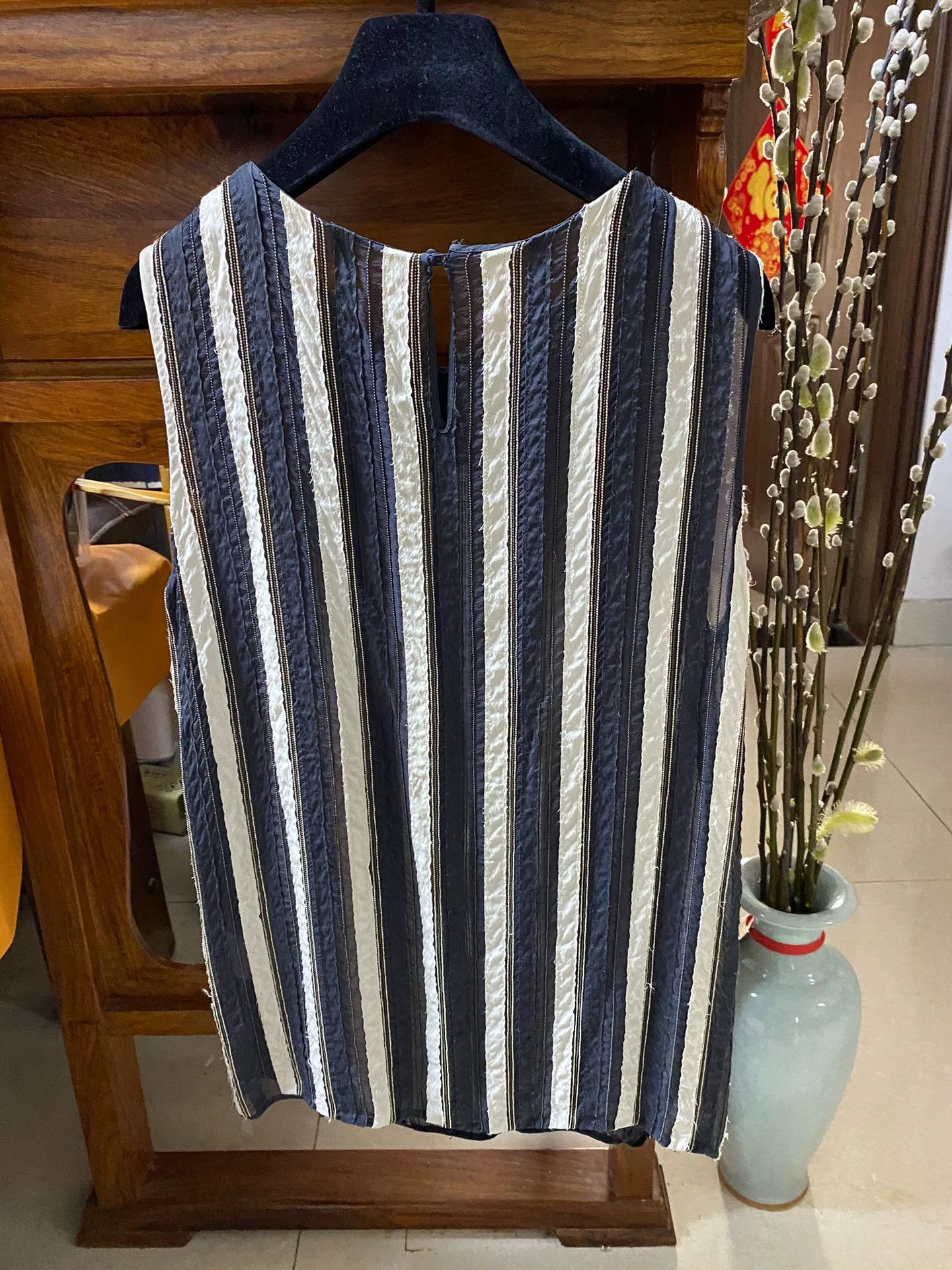 Brunello Cucinelli Brunello Cucinelli Silk T-Shirt Size S / US 4 / IT 40 - 4 Thumbnail