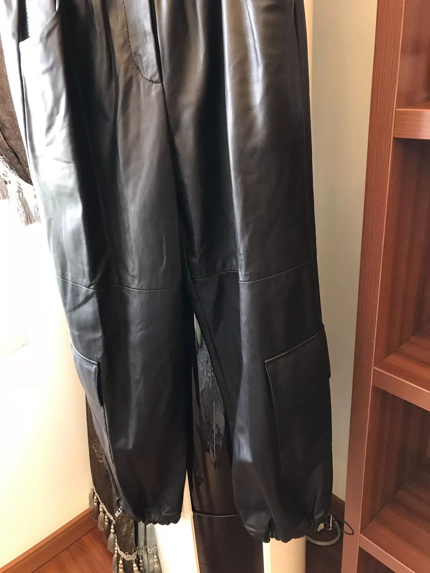 Brunello Cucinelli Brunello Cucinelli Women's Lambskin Pants Size 38" / US 16 / IT 52 - 4 Thumbnail
