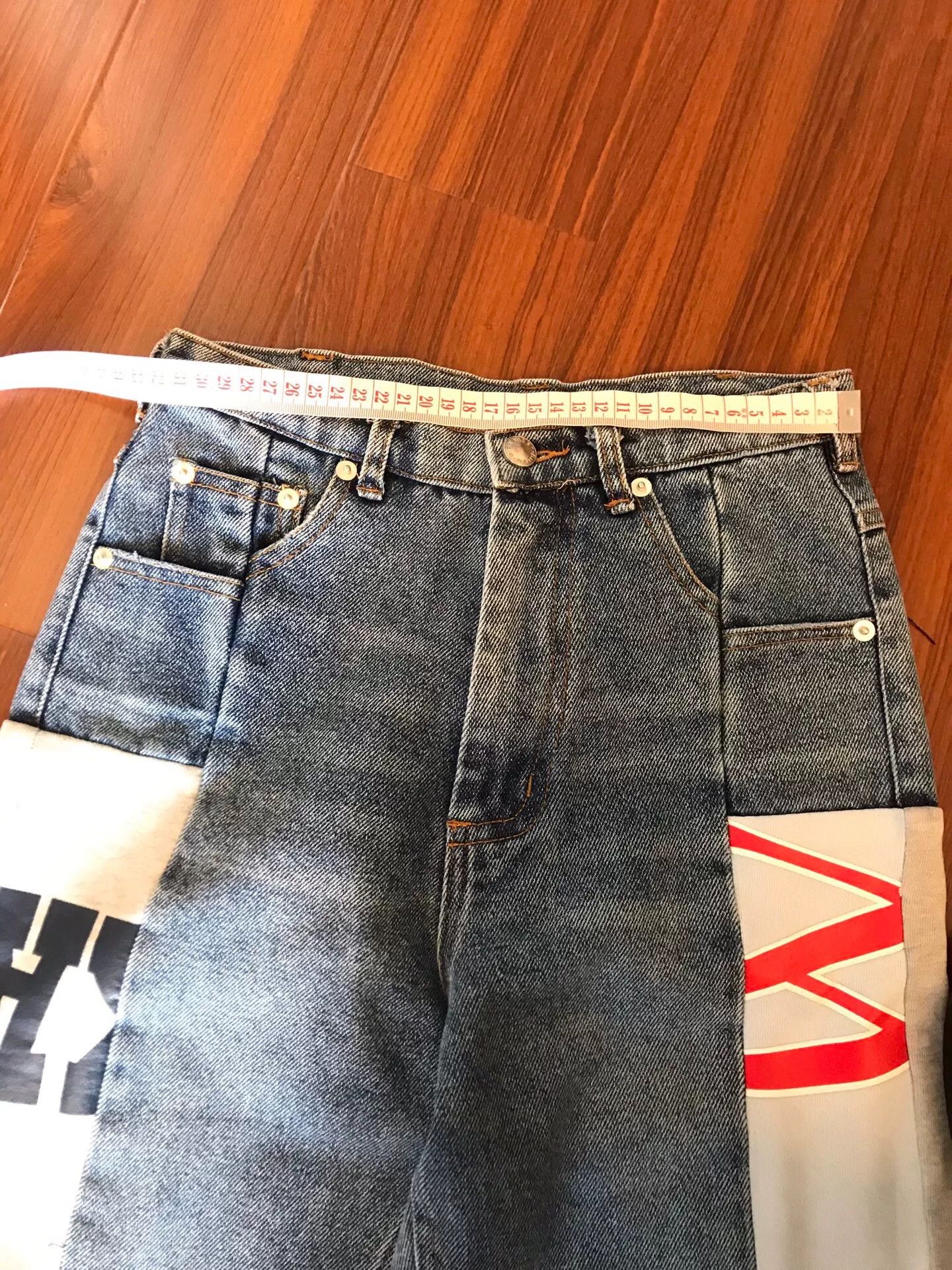 Alexander Wang Alexander Wang Patchwork Denim Jeans Size 34" / US 12 / IT 48 - 7 Thumbnail