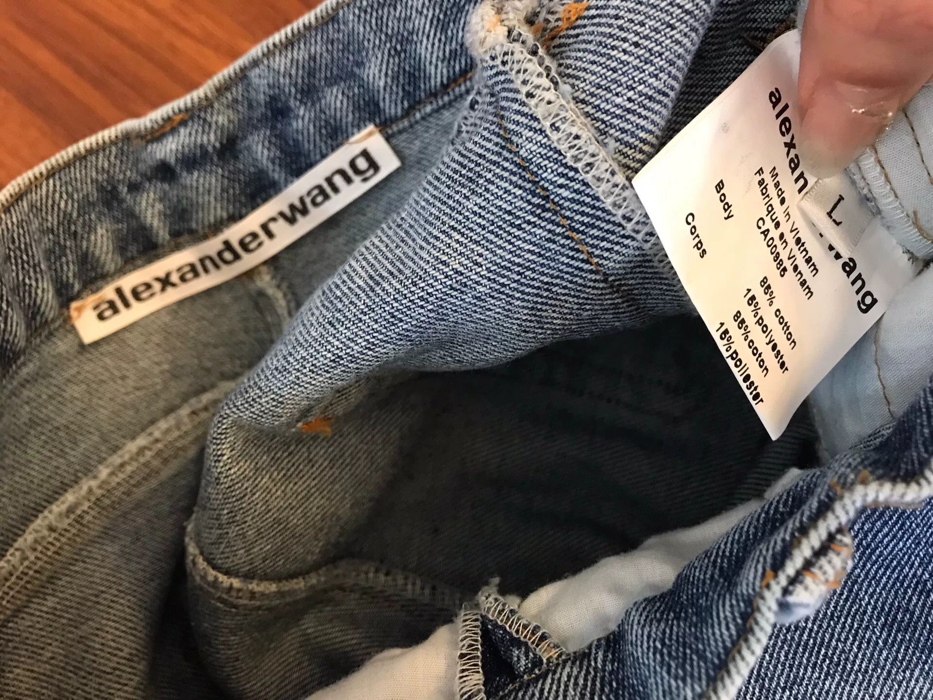 Alexander Wang Alexander Wang Patchwork Denim Jeans Size 34" / US 12 / IT 48 - 5 Thumbnail