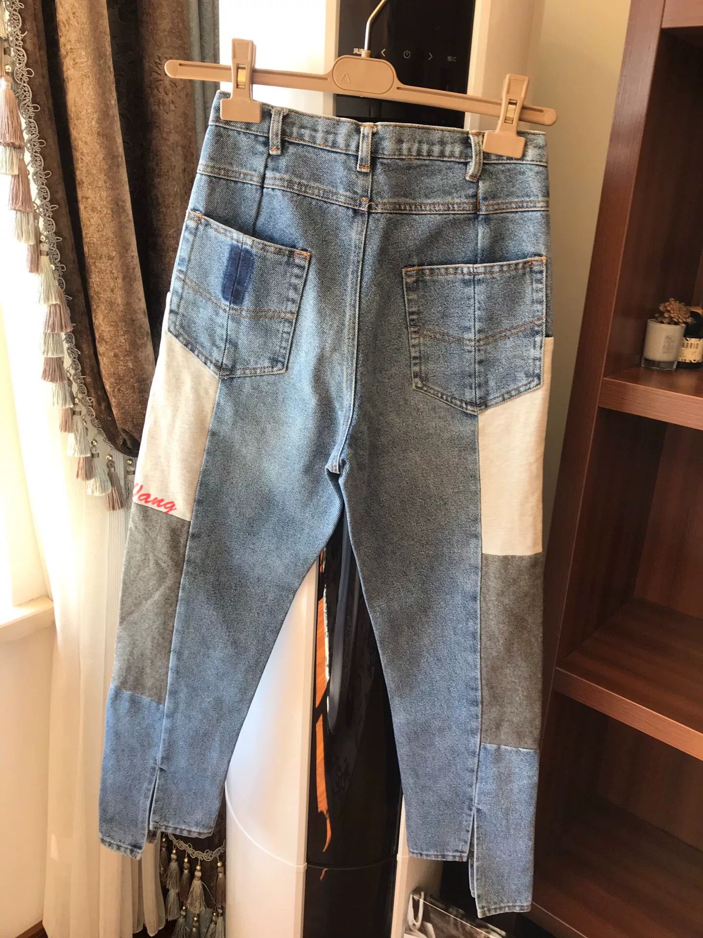 Alexander Wang Alexander Wang Patchwork Denim Jeans Size 34" / US 12 / IT 48 - 4 Thumbnail