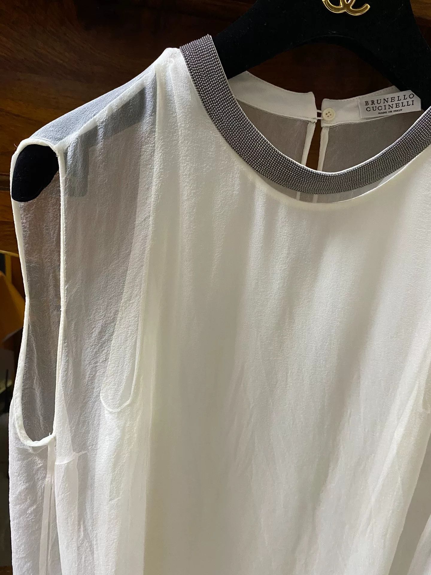 Brunello Cucinelli Brunello Cucinelli Silk Women's Top Size M / US 6-8 / IT 42-44 - 2 Thumbnail
