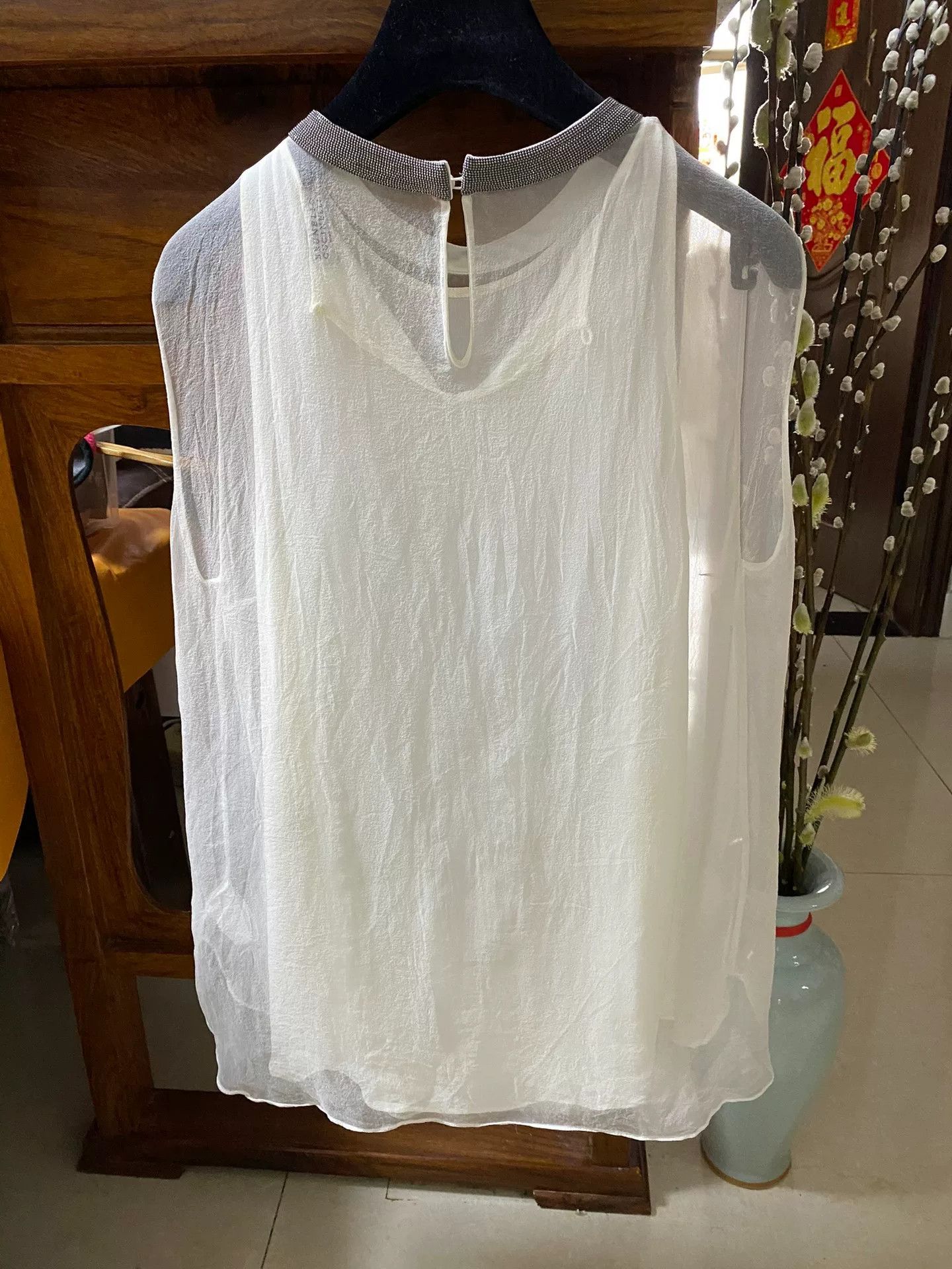 Brunello Cucinelli Brunello Cucinelli Silk Women's Top Size M / US 6-8 / IT 42-44 - 5 Thumbnail