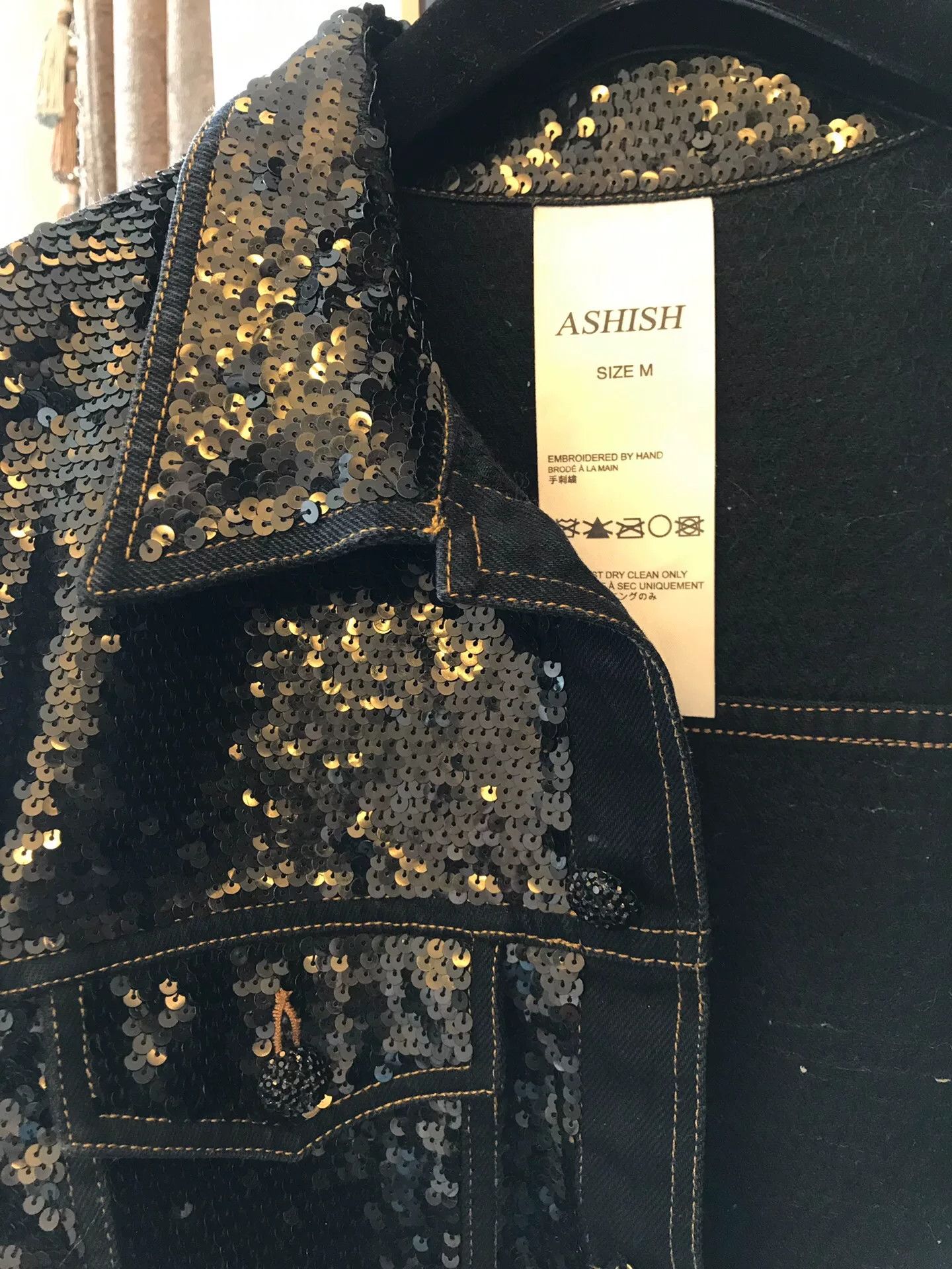 ASHISH Ashish Sequined Denim Jacket Size US M / EU 48-50 / 2 - 2 Thumbnail