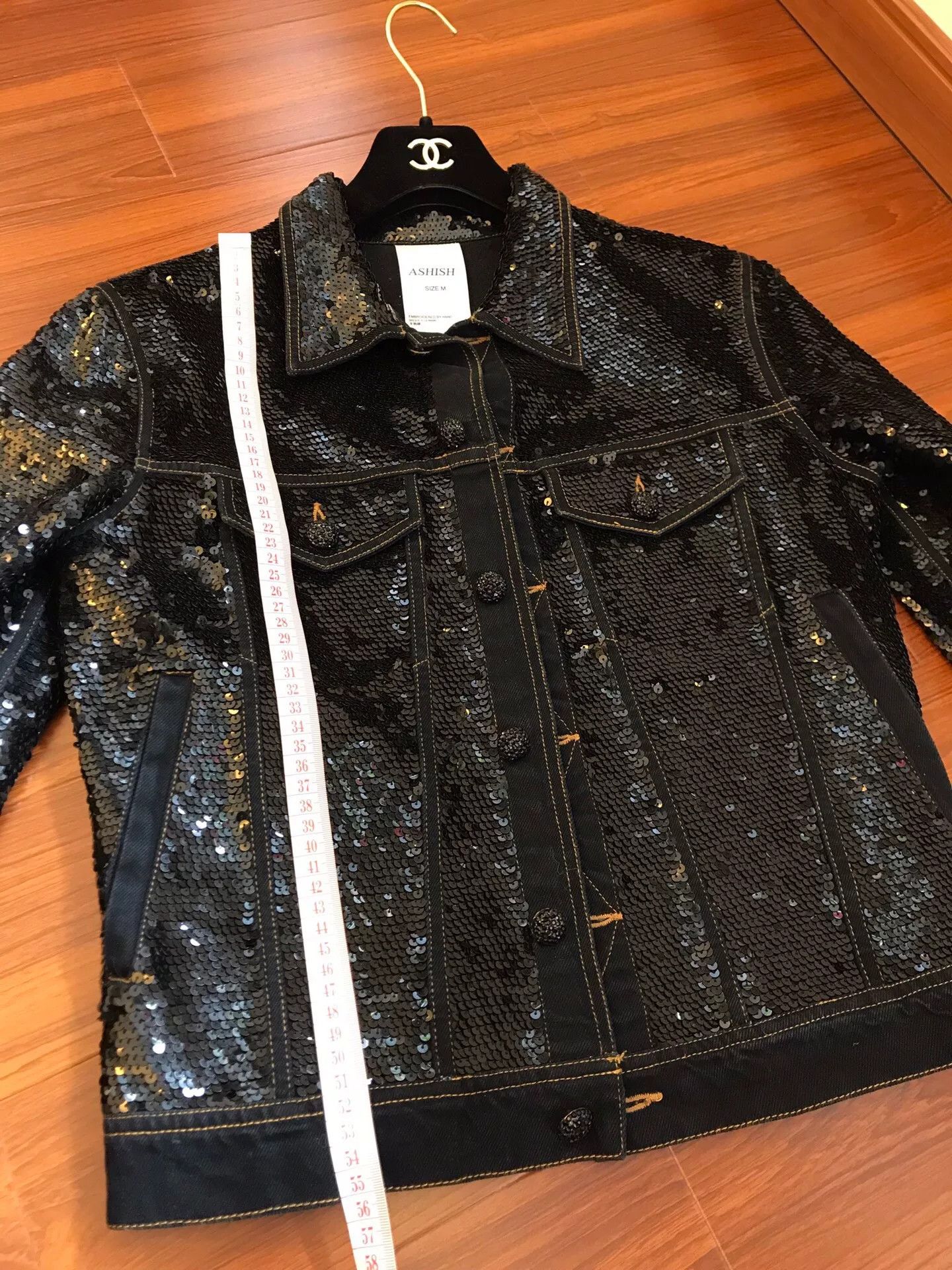 ASHISH Ashish Sequined Denim Jacket Size US M / EU 48-50 / 2 - 8 Thumbnail