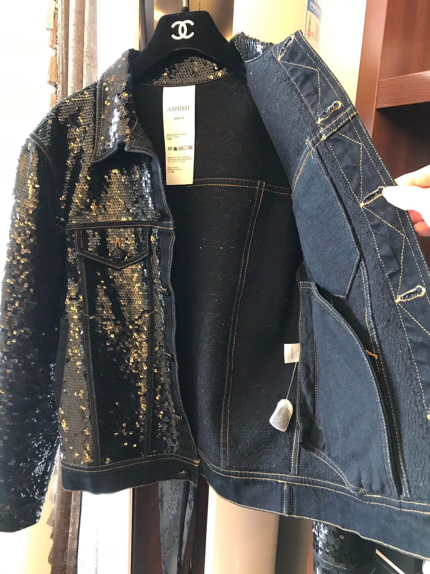 ASHISH Ashish Sequined Denim Jacket Size US M / EU 48-50 / 2 - 5 Thumbnail