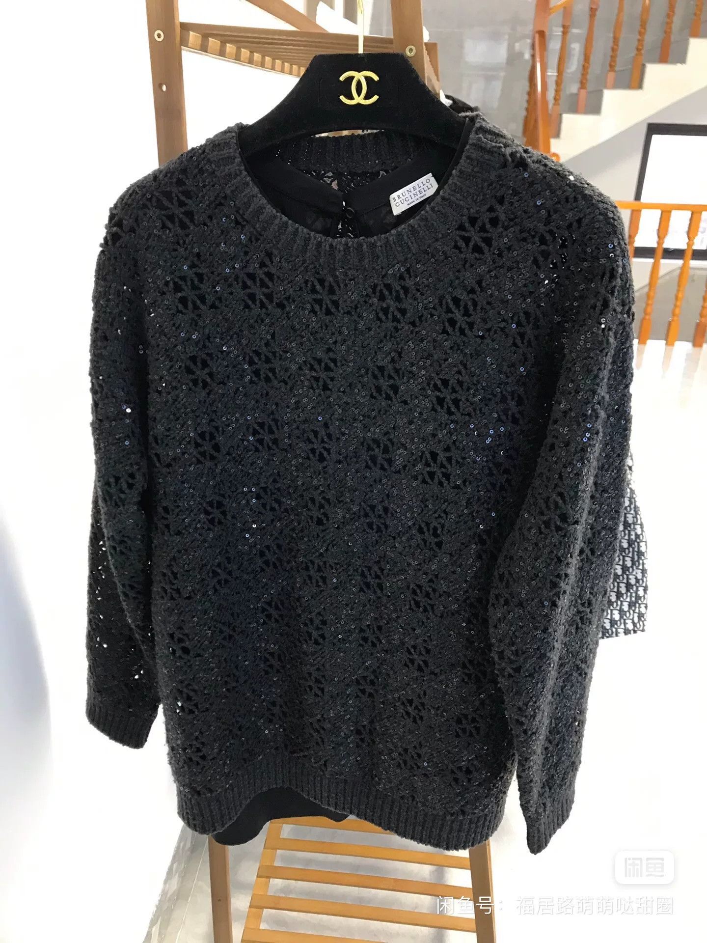 Brunello Cucinelli Brunello Cucinelli Cashmere Hollow Knit Top Size M / US 6-8 / IT 42-44 - 3 Thumbnail