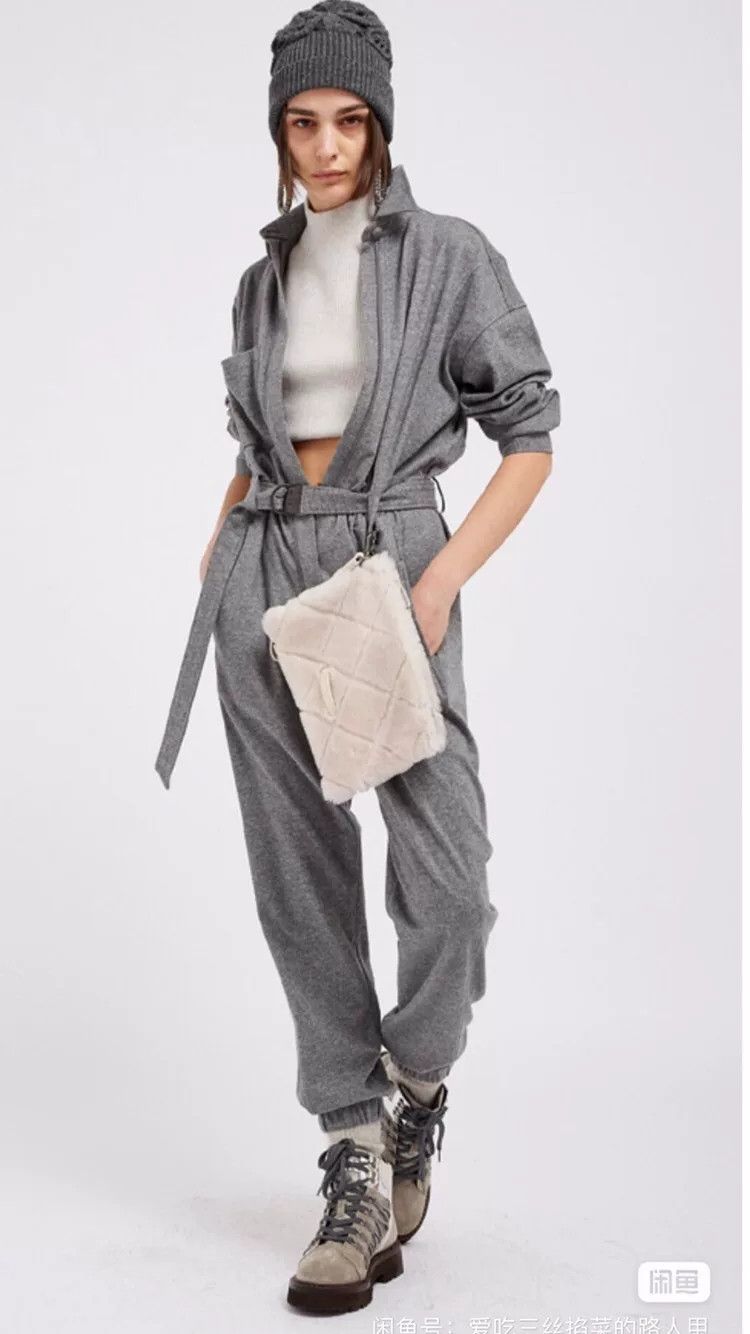 Brunello Cucinelli Brunello Cucinelli Cashmere Jumpsuit Size 36" / US 14 / IT 50 - 2 Thumbnail