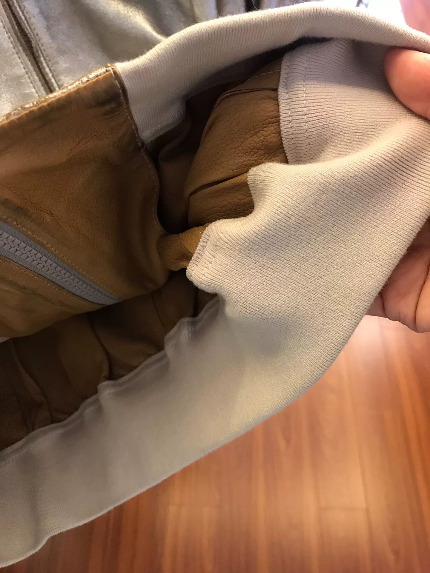 Brunello Cucinelli Brunello Cucinelli Silver Leather Jacket Size S / US 4 / IT 40 - 8 Thumbnail