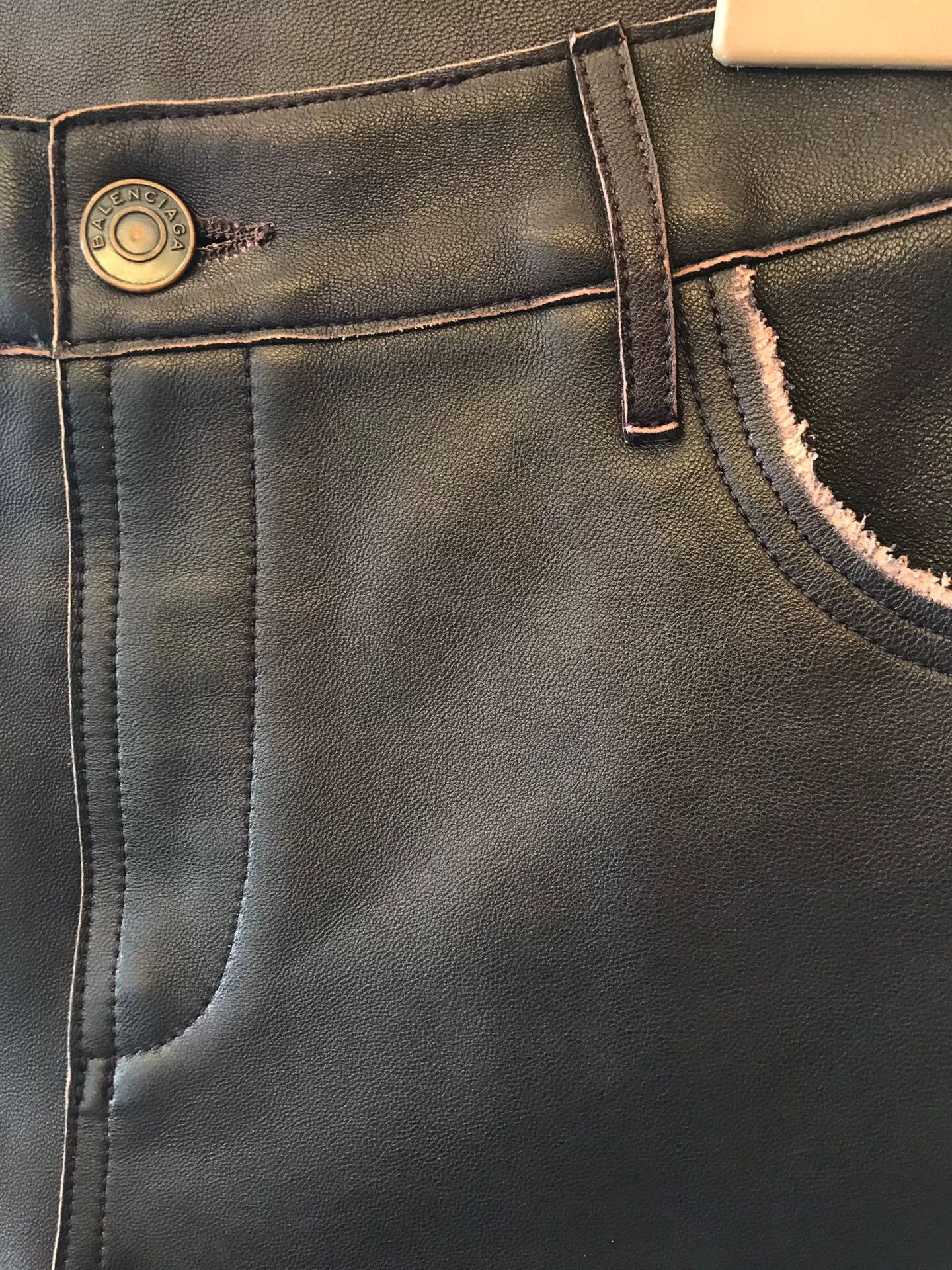 Balenciaga Balenciaga Runway Leather Shorts Size 38" / US 16 / IT 52 - 3 Thumbnail