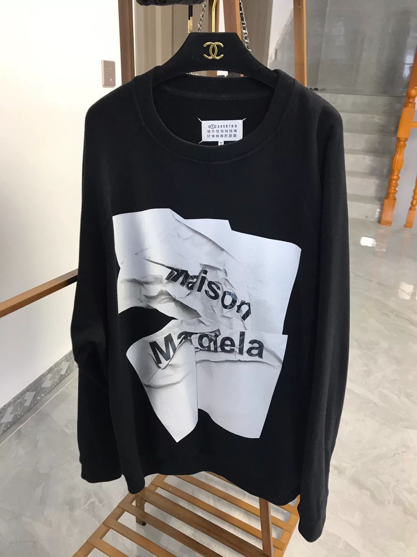 Maison Margiela Maison Margiela Black Sweatshirt Size S / US 4 / IT 40 - 3 Thumbnail