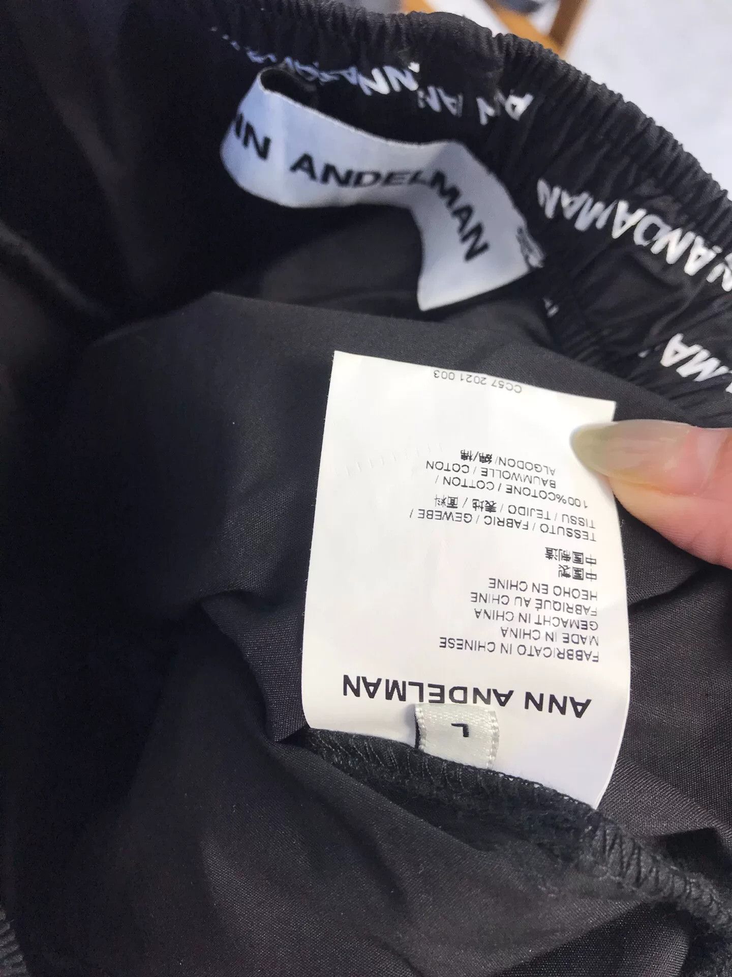 Ann Demeulemeester Ann Andelman Full Logo Straight-Leg Pants Size 30" / US 8 / IT 44 - 6 Thumbnail