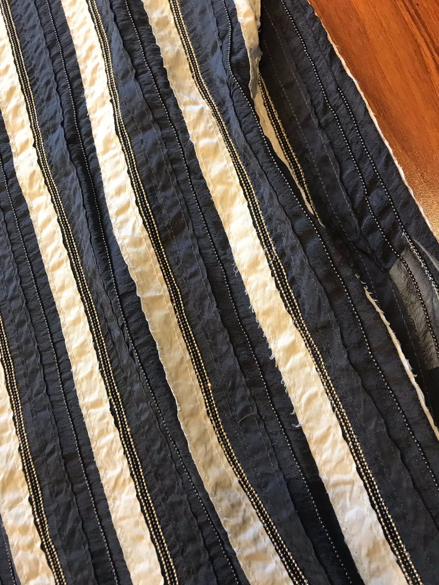 Brunello Cucinelli Brunello Cucinelli Silk Striped Top Size S / US 4 / IT 40 - 7 Thumbnail