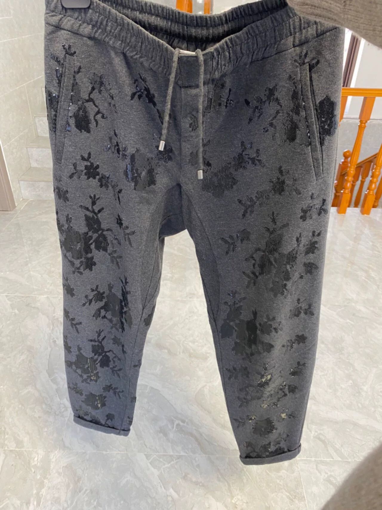 Brunello Cucinelli Brunello Cucinelli Women's Embellished Pants Size 34" / US 12 / IT 48 - 5 Thumbnail