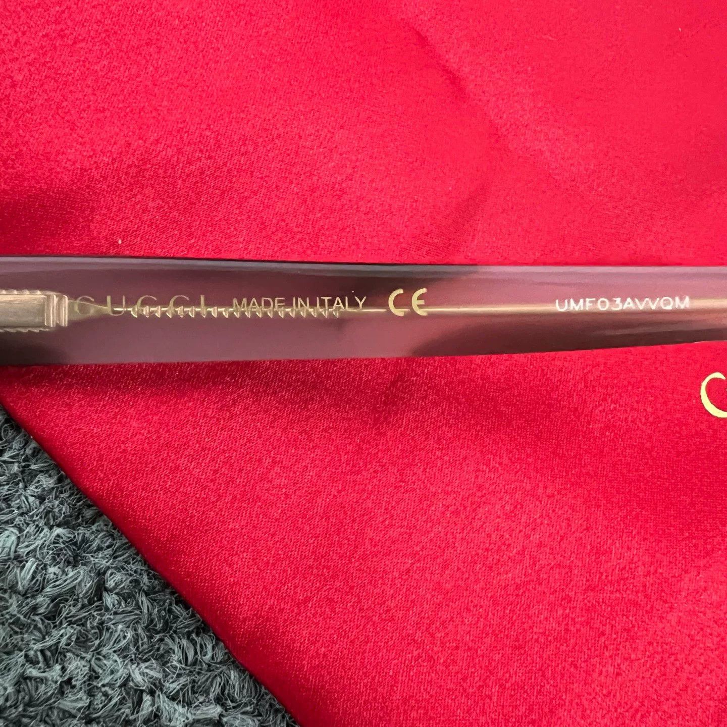 Gucci Gucci Red Green Stripe Sunglasses New Size ONE SIZE - 4 Thumbnail