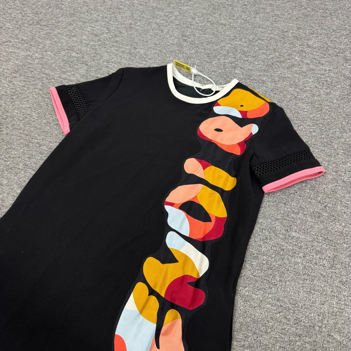 Fendi Fendi Logo Graffiti Women's Dress Size XS / US 0-2 / IT 36-38 - 3 Thumbnail