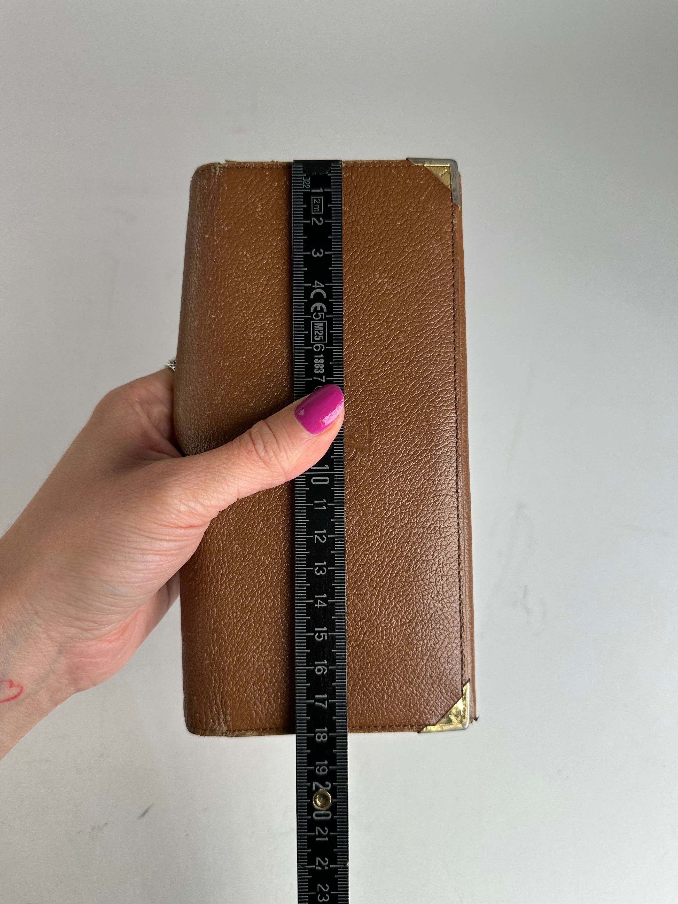 Other Vintage Yves Saint Laurent Leather Long Wallet Brown Size ONE SIZE - 9 Thumbnail