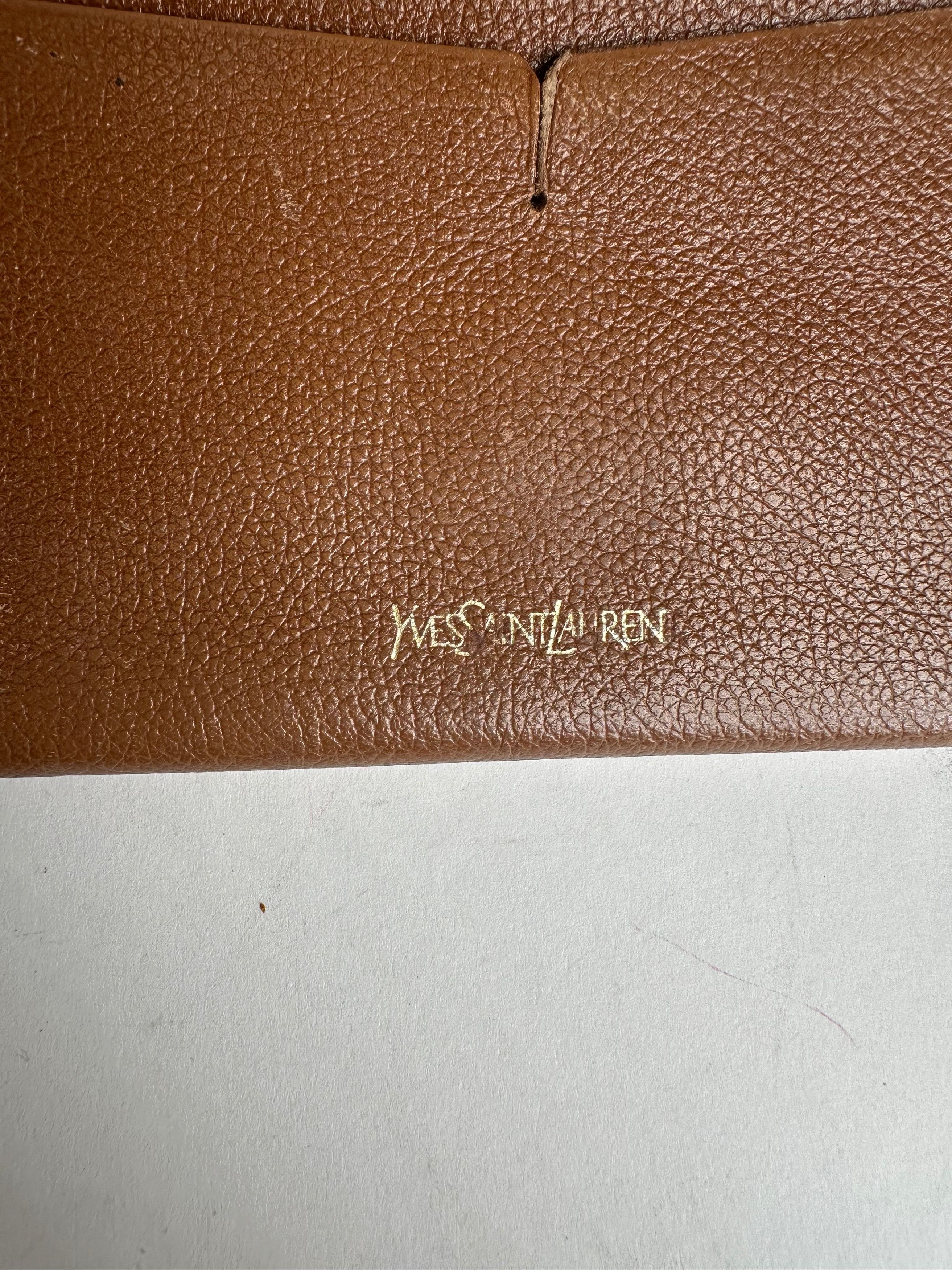 Other Vintage Yves Saint Laurent Leather Long Wallet Brown Size ONE SIZE - 4 Thumbnail