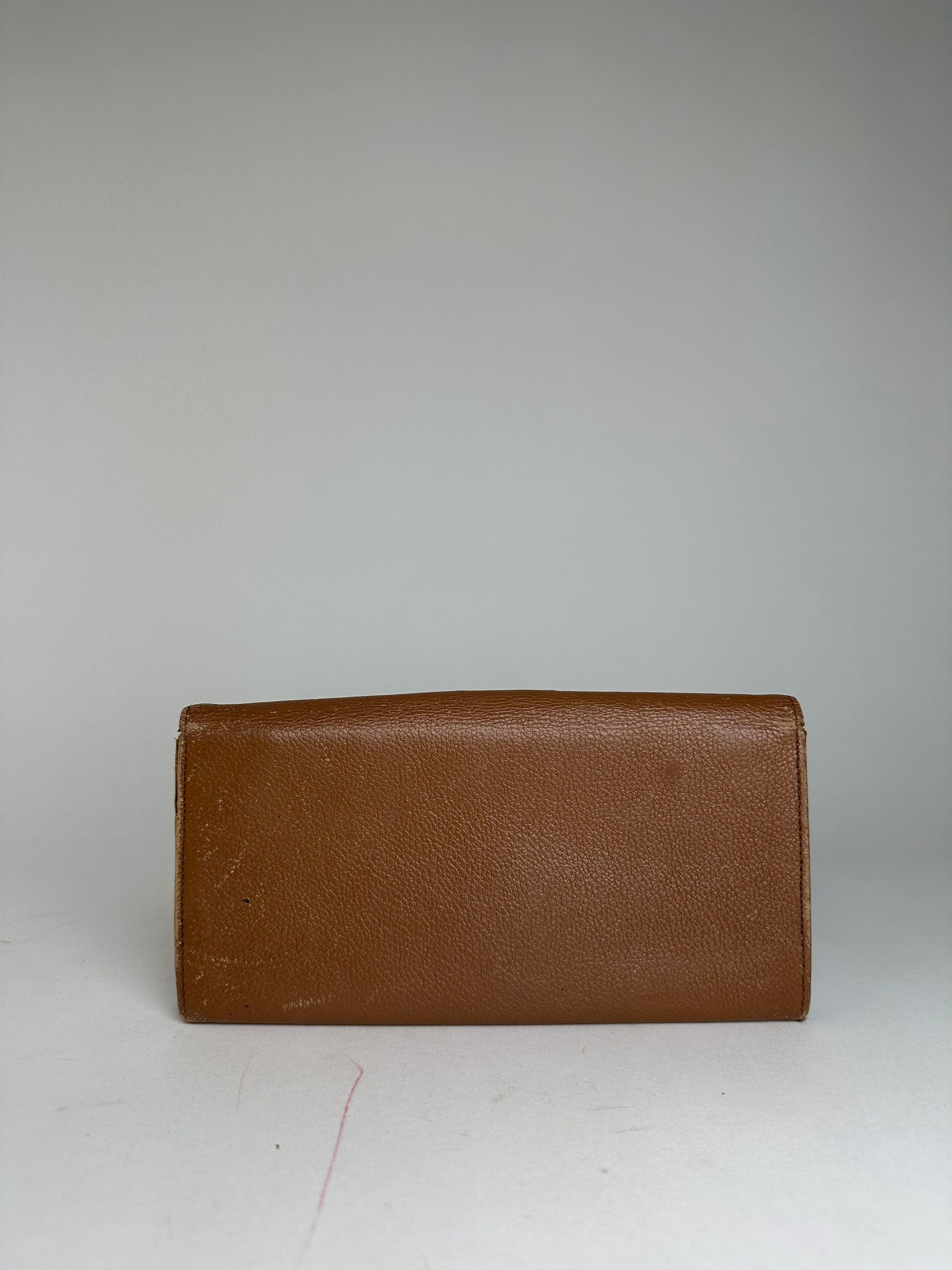Other Vintage Yves Saint Laurent Leather Long Wallet Brown Size ONE SIZE - 2 Thumbnail
