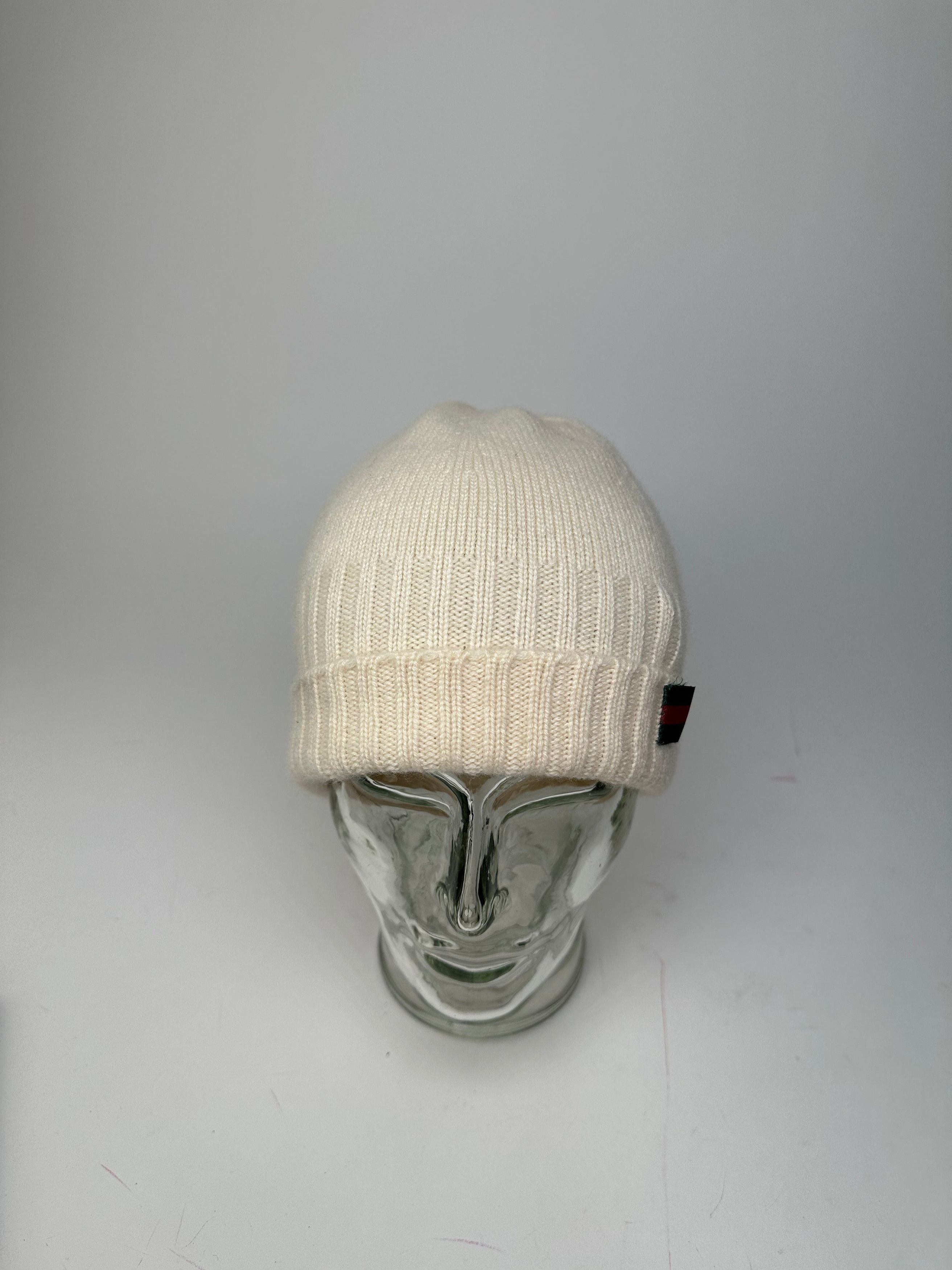 Gucci Vintage Cashmere Beanie M Cream Size ONE SIZE - 10 Thumbnail