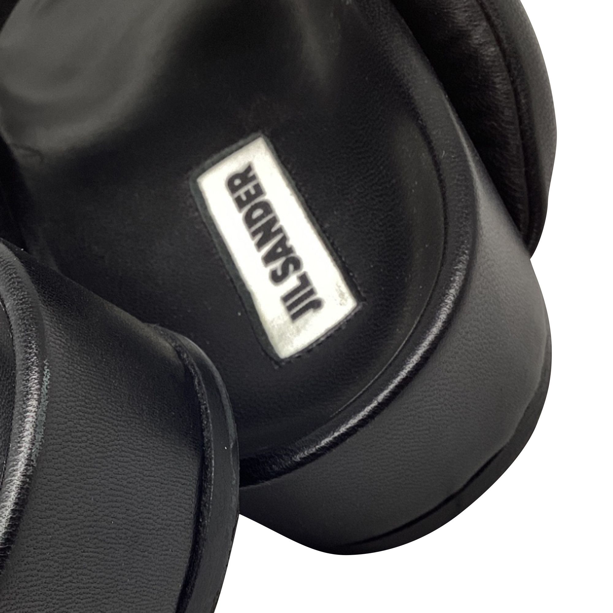 Jil Sander Jil Sander Padded Cross Strap Slide Sandals in Black Leathe Size US 12 / IT 42 - 10 Thumbnail