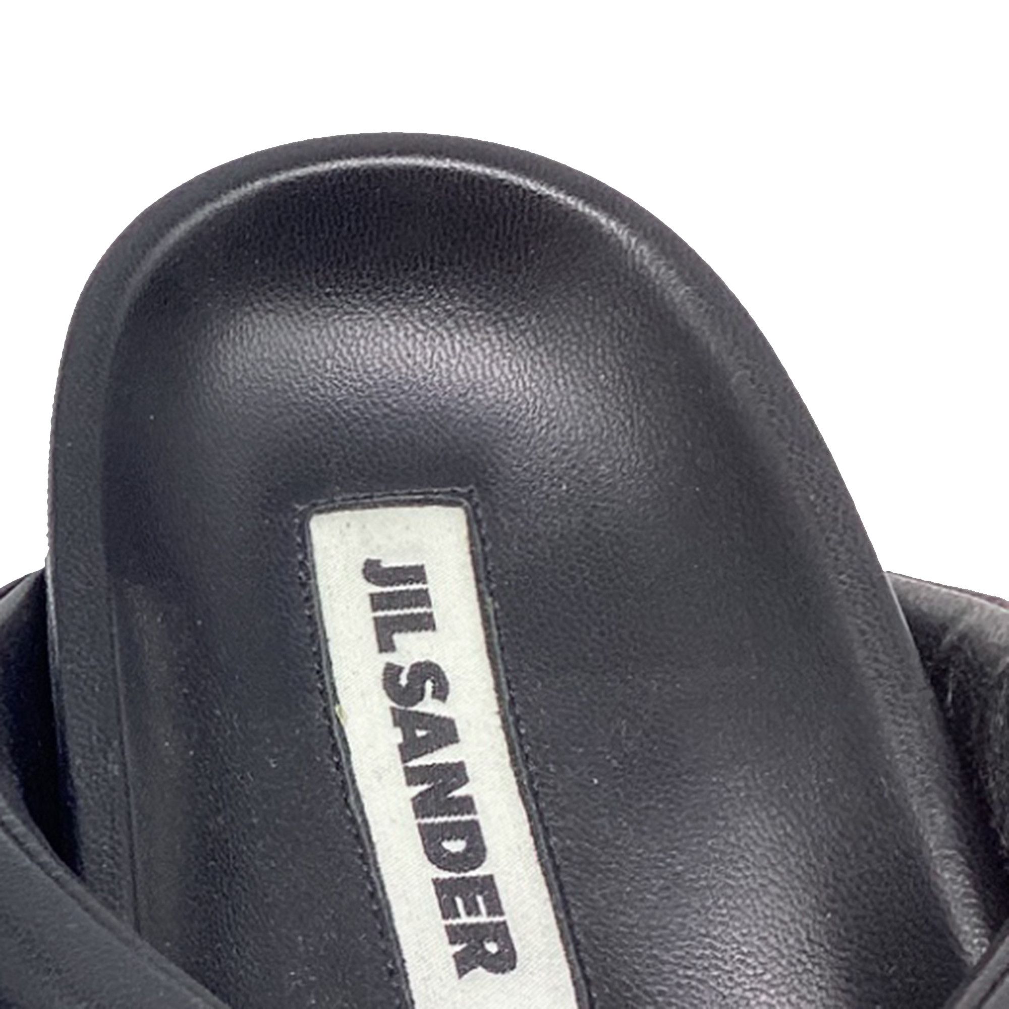 Jil Sander Jil Sander Padded Cross Strap Slide Sandals in Black Leathe Size US 12 / IT 42 - 9 Thumbnail